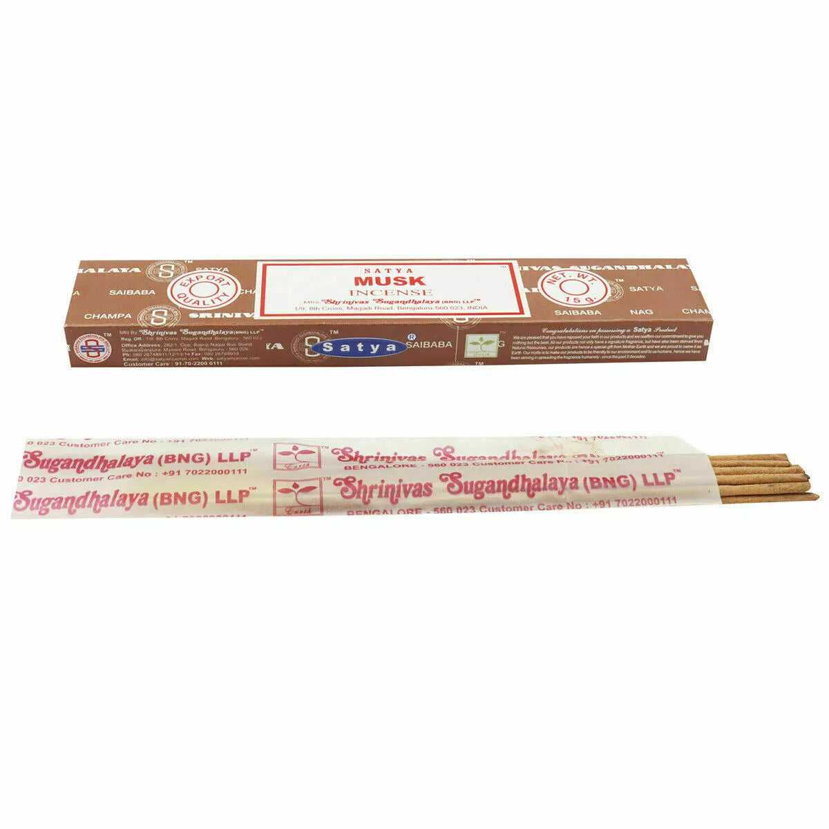 【全球最暢銷的線香】SATYA SAI BABA 賽巴巴 Nag Champa 麝香 印度 線香 (15g)