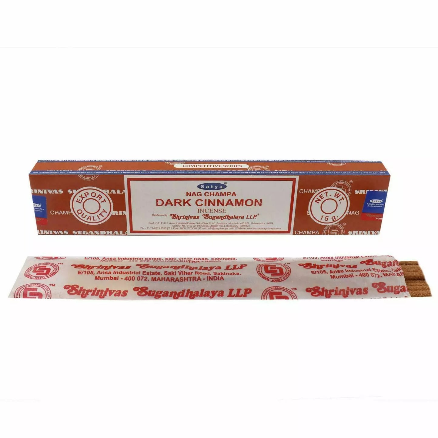 【全球最暢銷的線香】SATYA SAI BABA 賽巴巴 Nag Champa DARK CINNAMON 印度 線香 (15g)