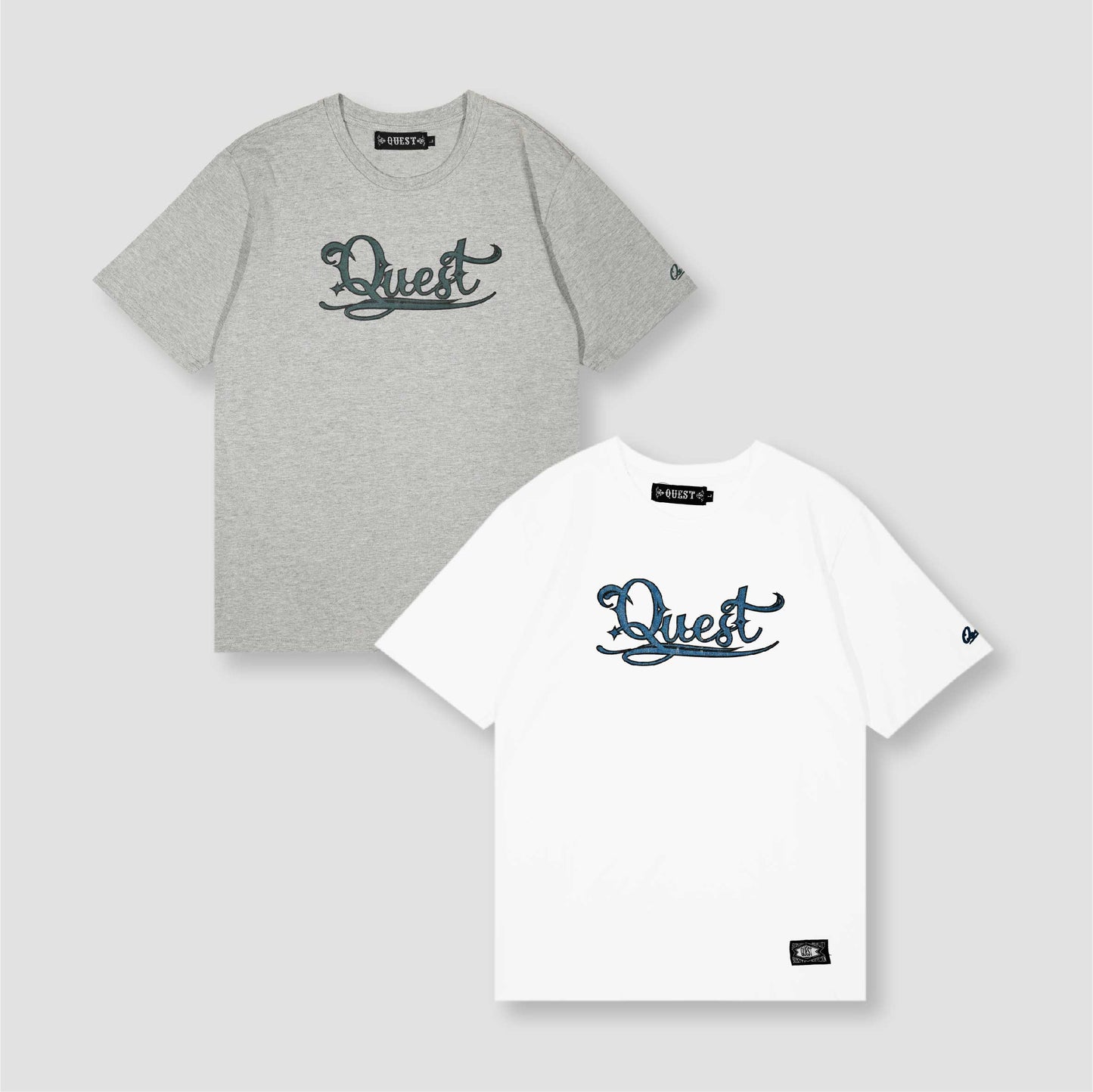 【QUEST】雕花 LOGO TEE 短T