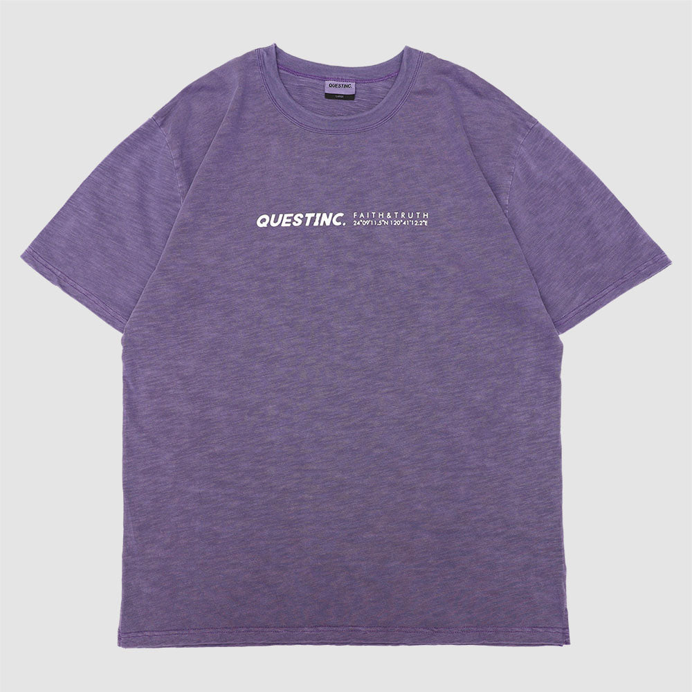 【QUEST】STANDARD LOGO TEE-標準LOGO TEE 基本 竹節棉 短袖 短T