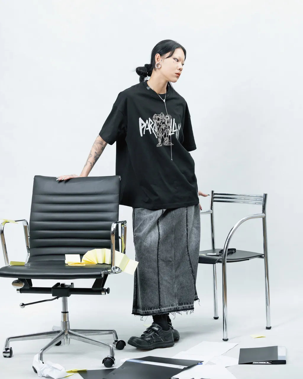 PARALLAX 24 S/S “Doodle robot” Tee