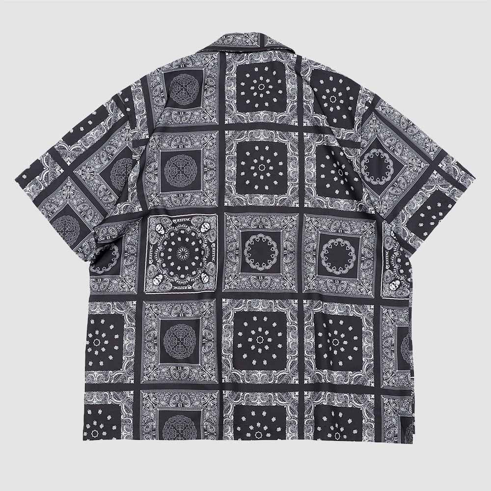 【QUEST】PAISLEY PRINT SHIRT-變形蟲圖騰襯衫 古巴領 圖騰 短袖 襯衫 外搭