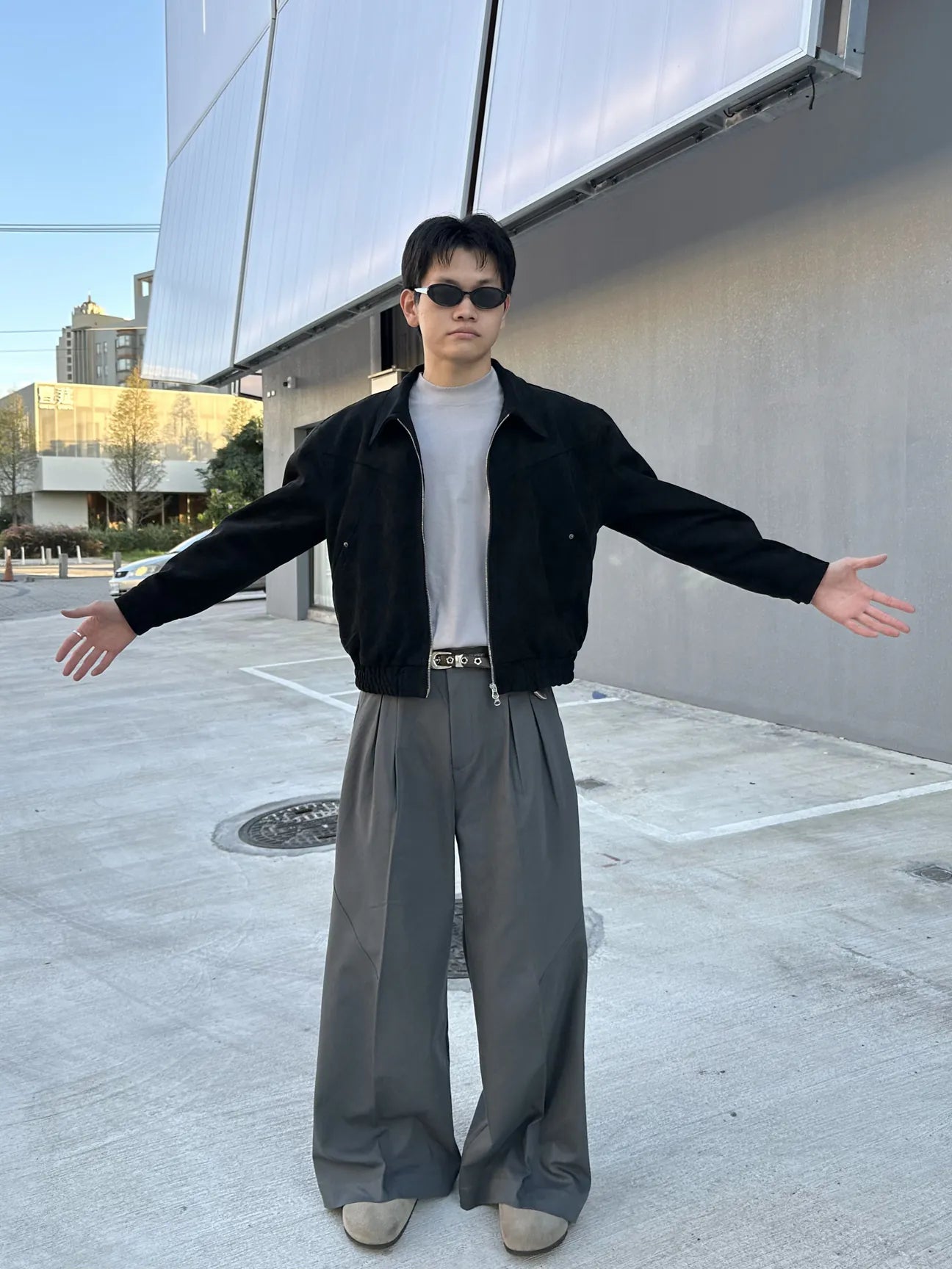 SIMON MADE BW-2448 COOLMAX 涼感 重磅 BAGGY 西裝 闊腿褲