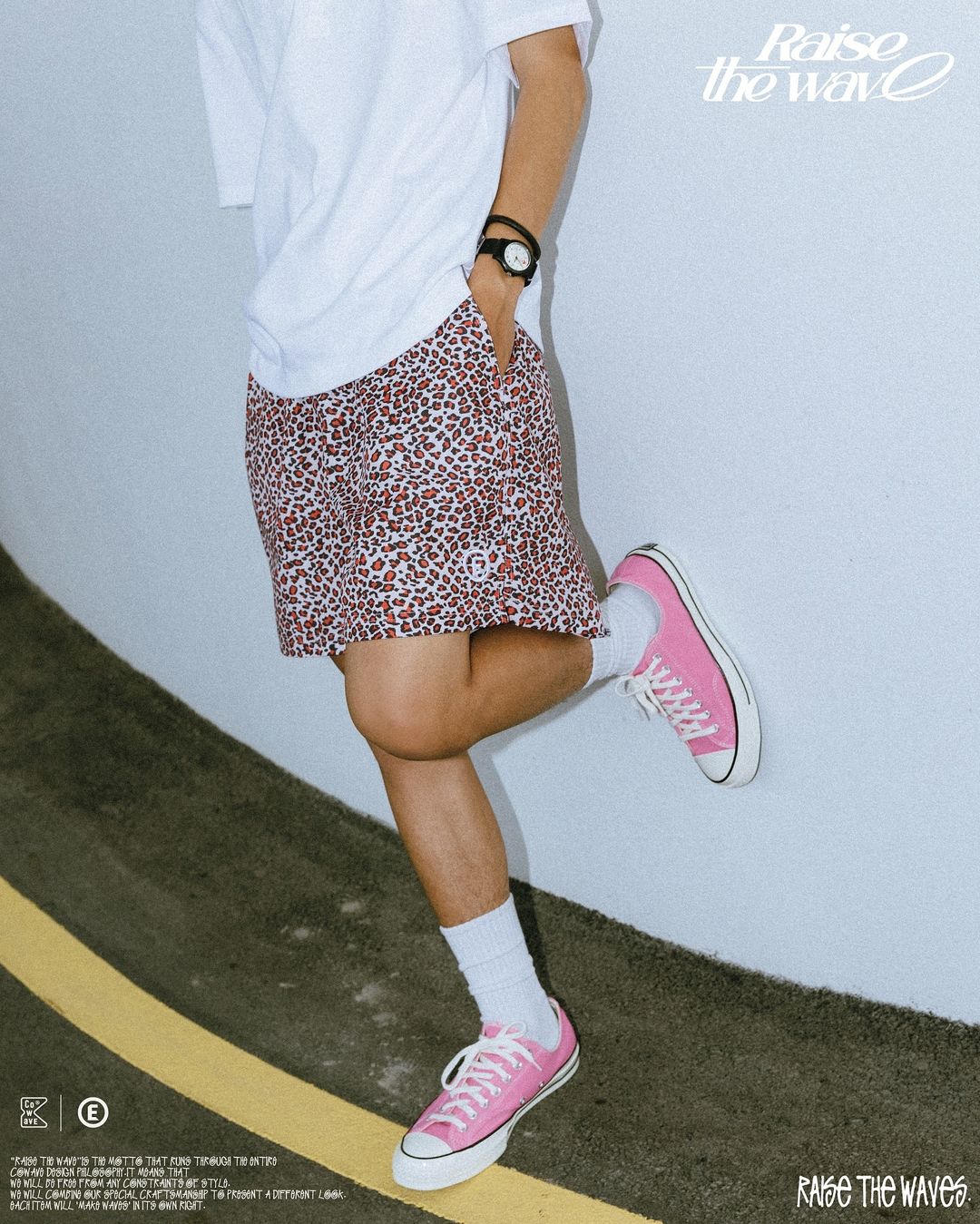 COWAVE 2024 Spring & Summer Leopard print shorts