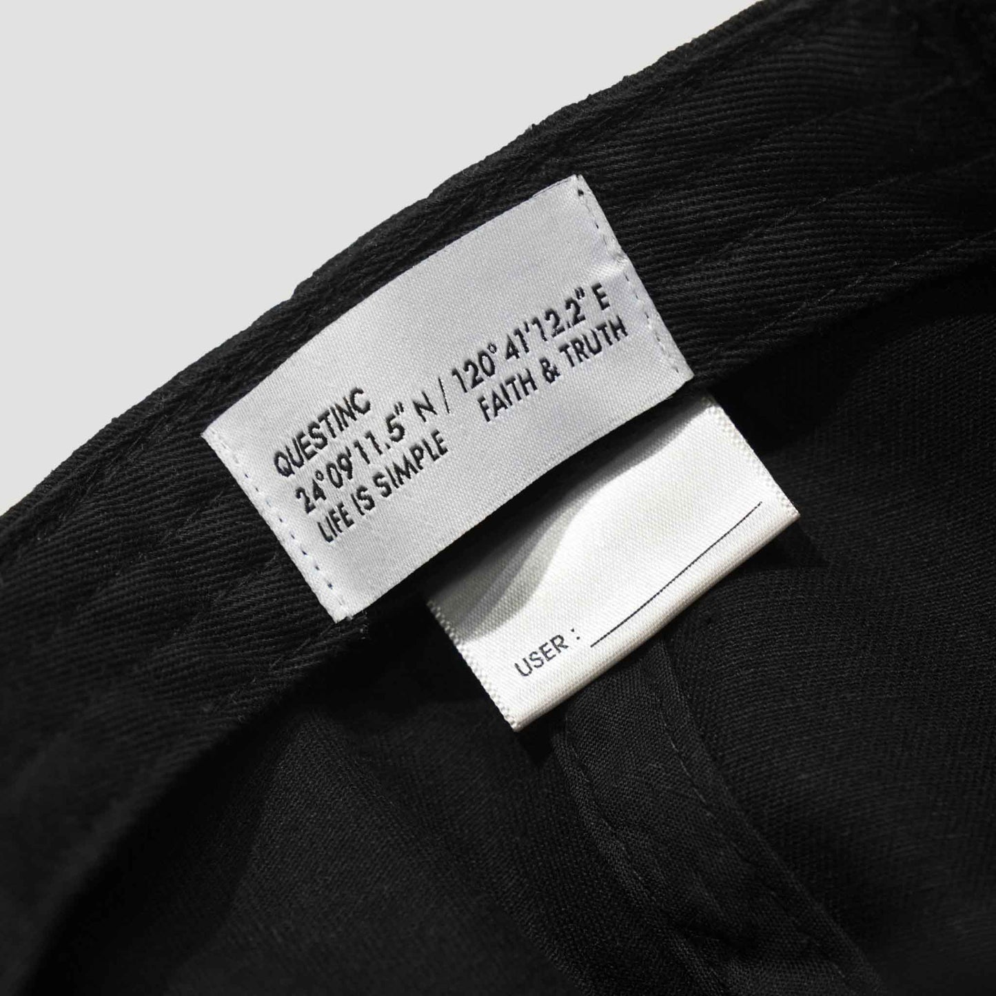 QUEST BASIC LOGO DESTROYED CAP (QUEST) 破壞老帽