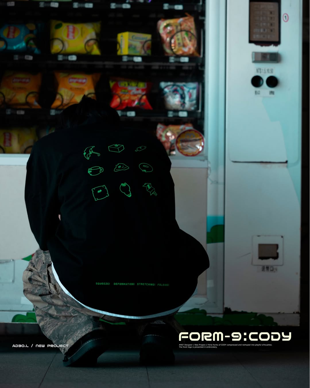 ANST FORM-9:CODY Tee/黑色 AD30.L