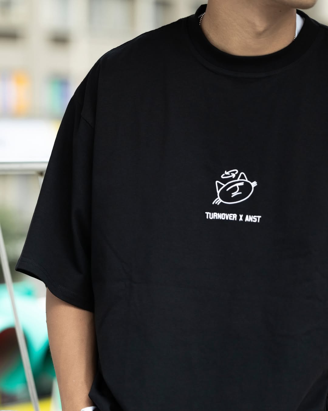 ANST × TURNOVER A x T Graphic Tee/黑色 ATE.02