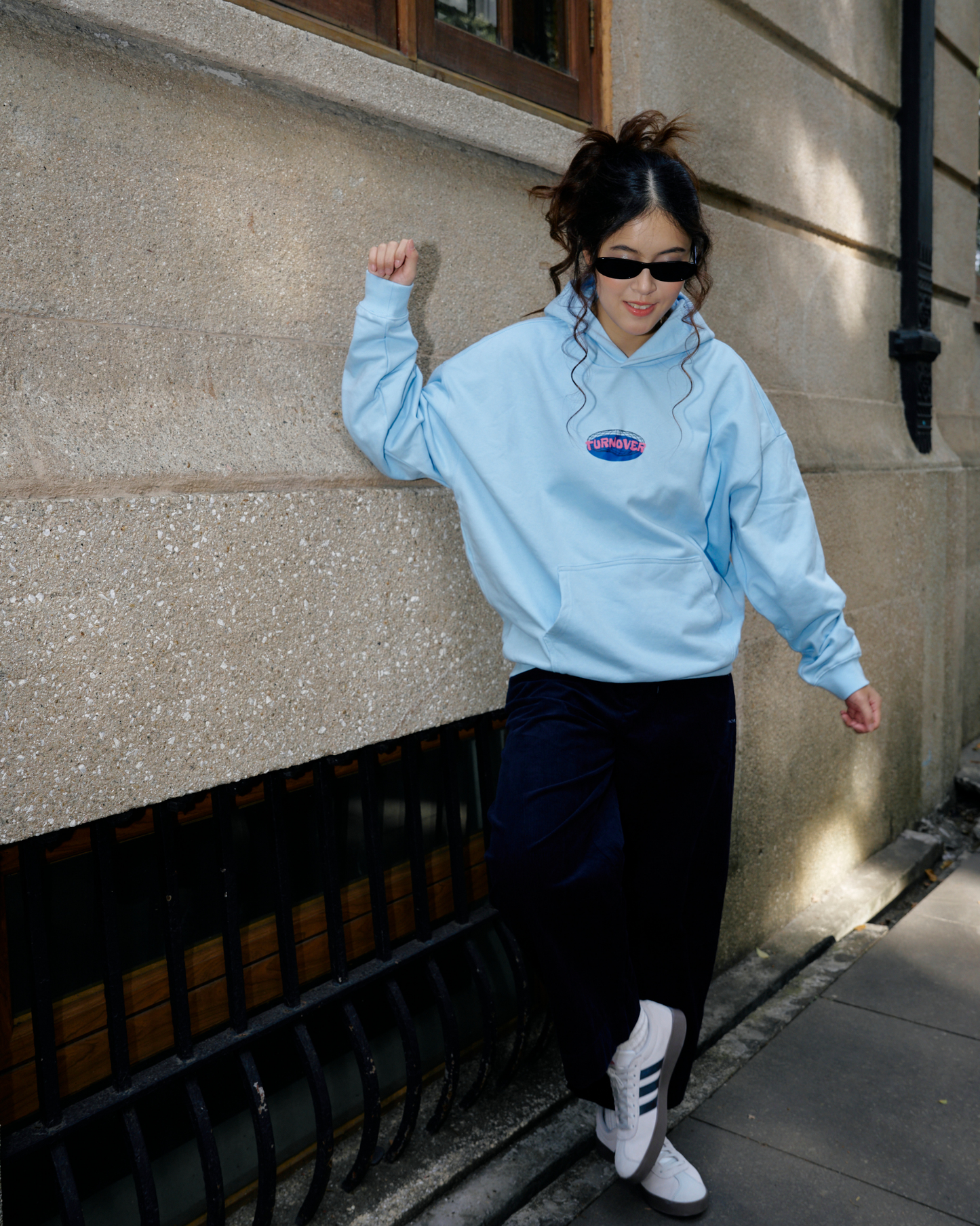 TURNOVER Light Blue Hoodie