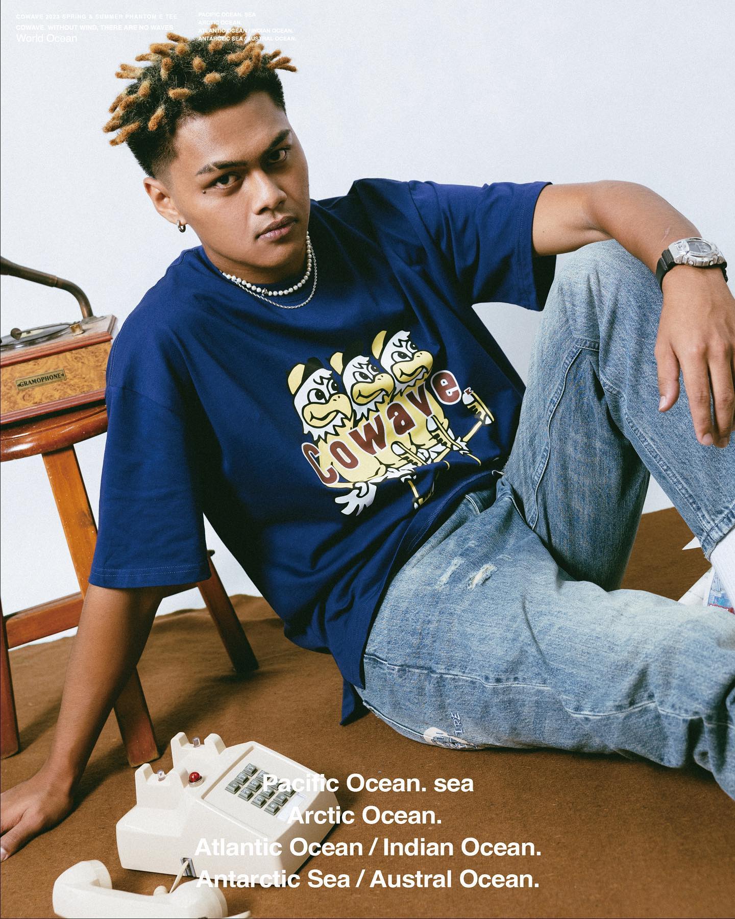 Cowave 2023 Spring & Summer College Cartoon tee