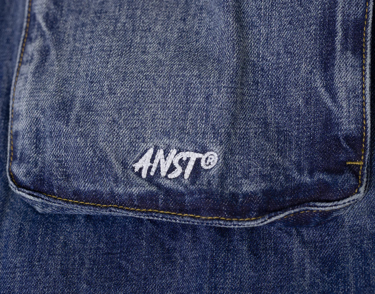 ANST 六袋 刺繡牛仔外套/深藍 AN.47 882426