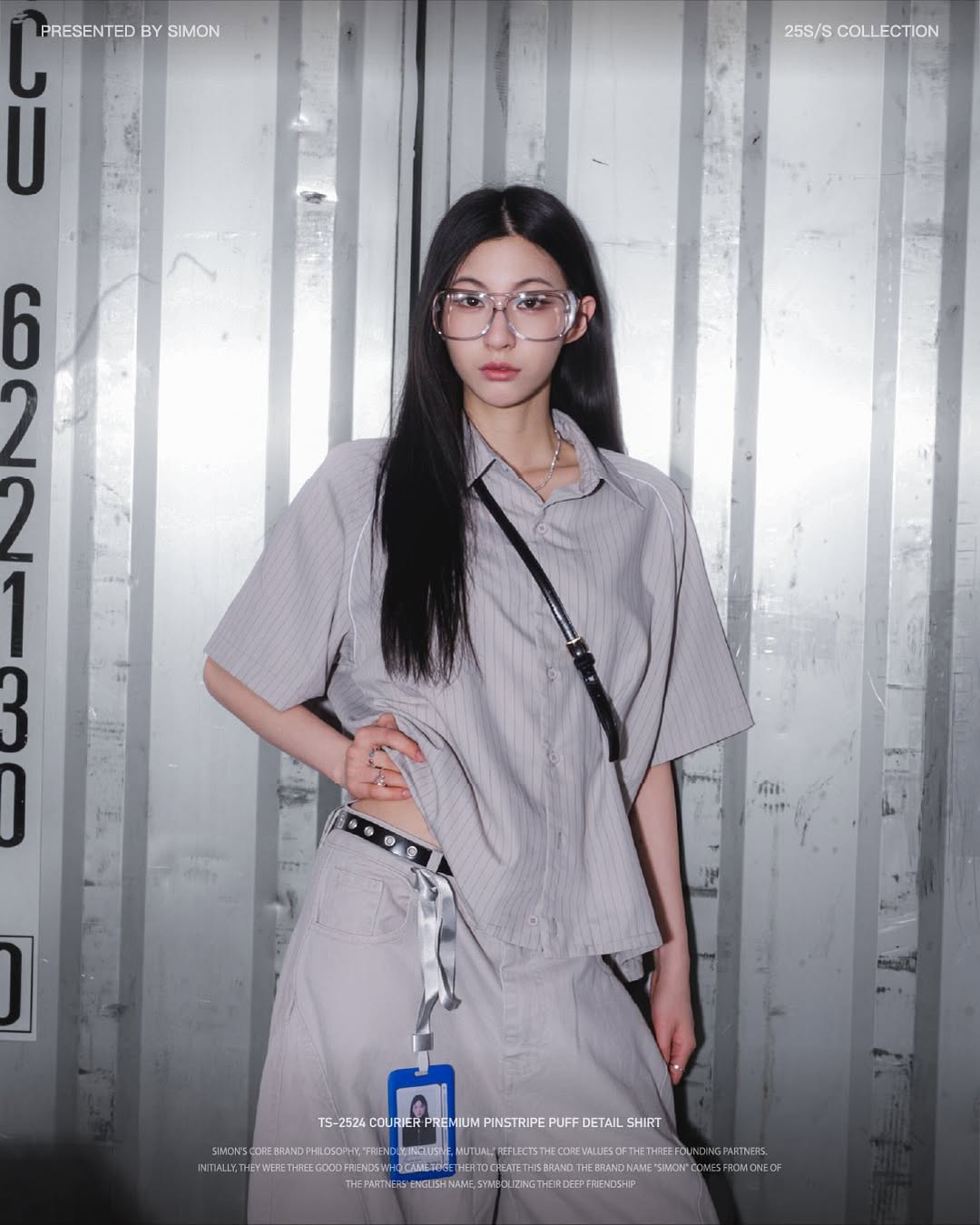 SIMON MADE TS-2524 COURIER 高級感 細條紋 出芽 襯衫