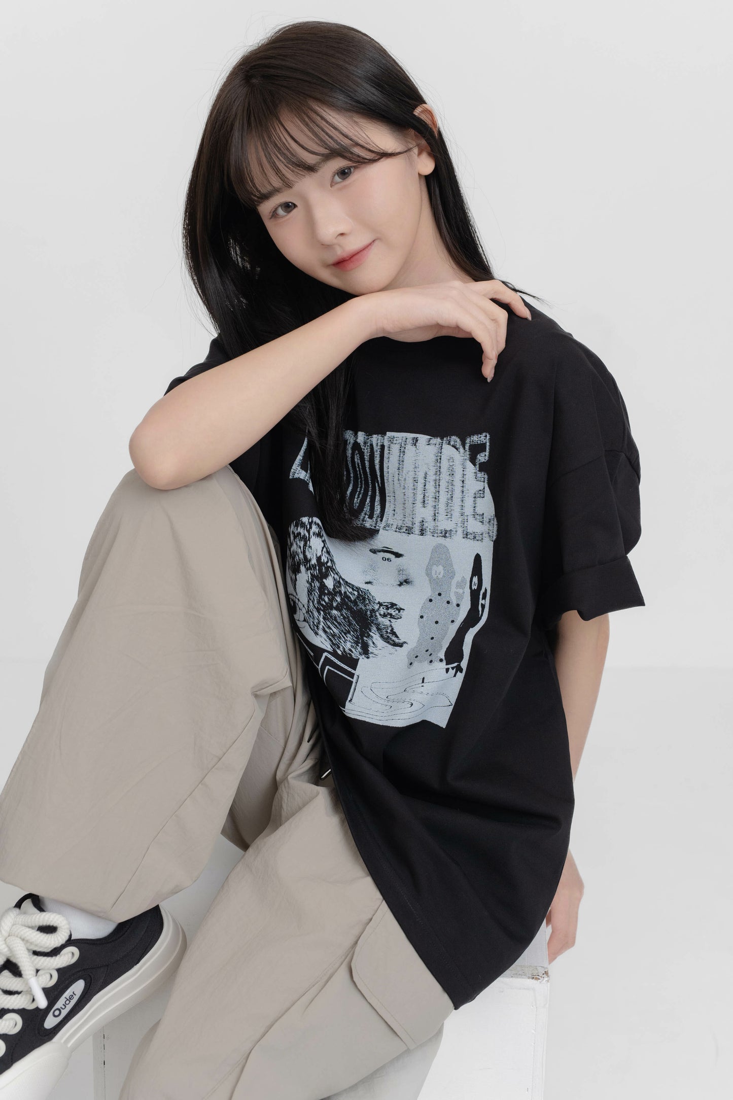 SIMON MADE MK-0404 SIMON FRIEND 雜訊 幻影 短T