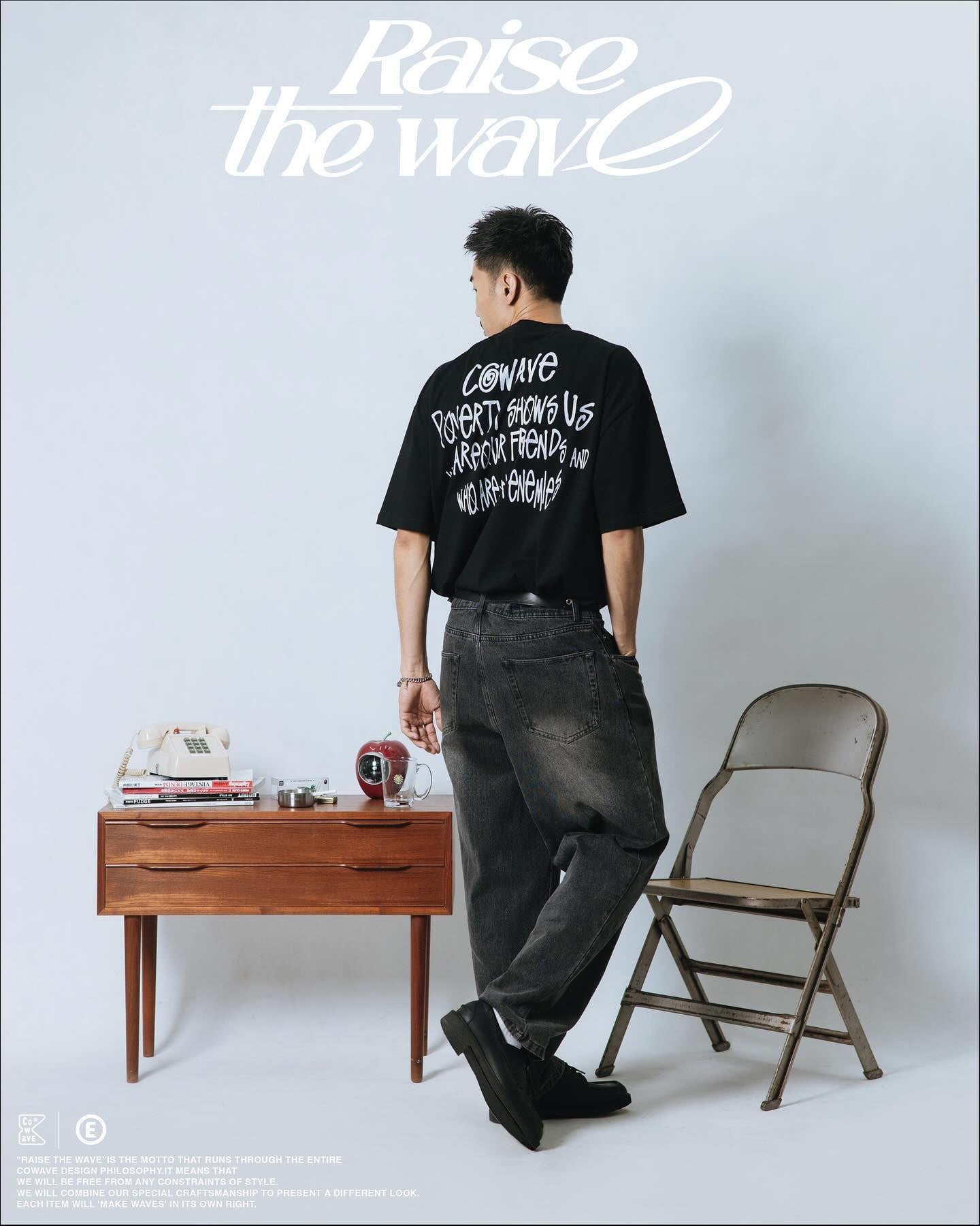COWAVE 2024 Spring & Summer Begging Picture Font Tee