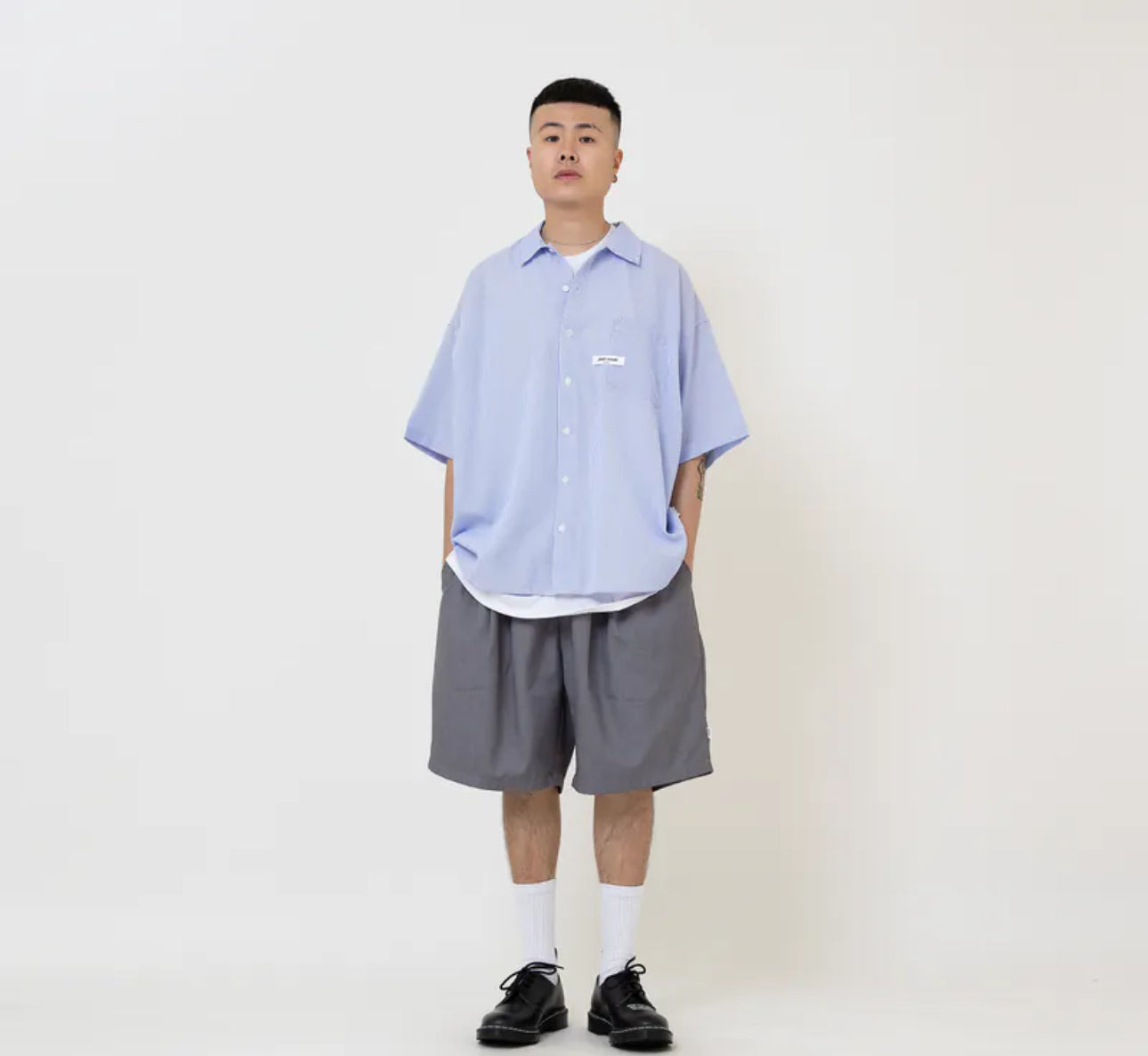 ANST 織標泡泡紗條紋襯衫 882514