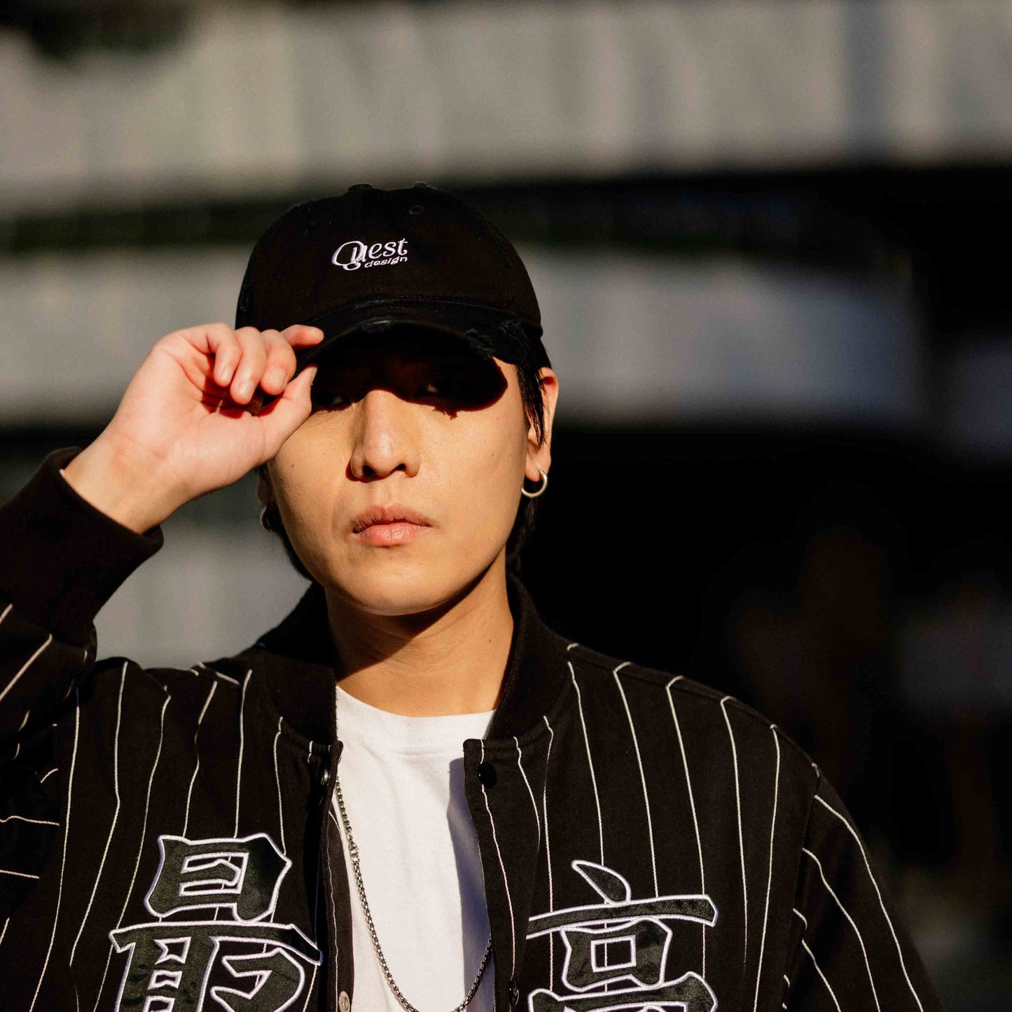 QUEST BASIC LOGO DESTROYED CAP (QUEST) 破壞老帽