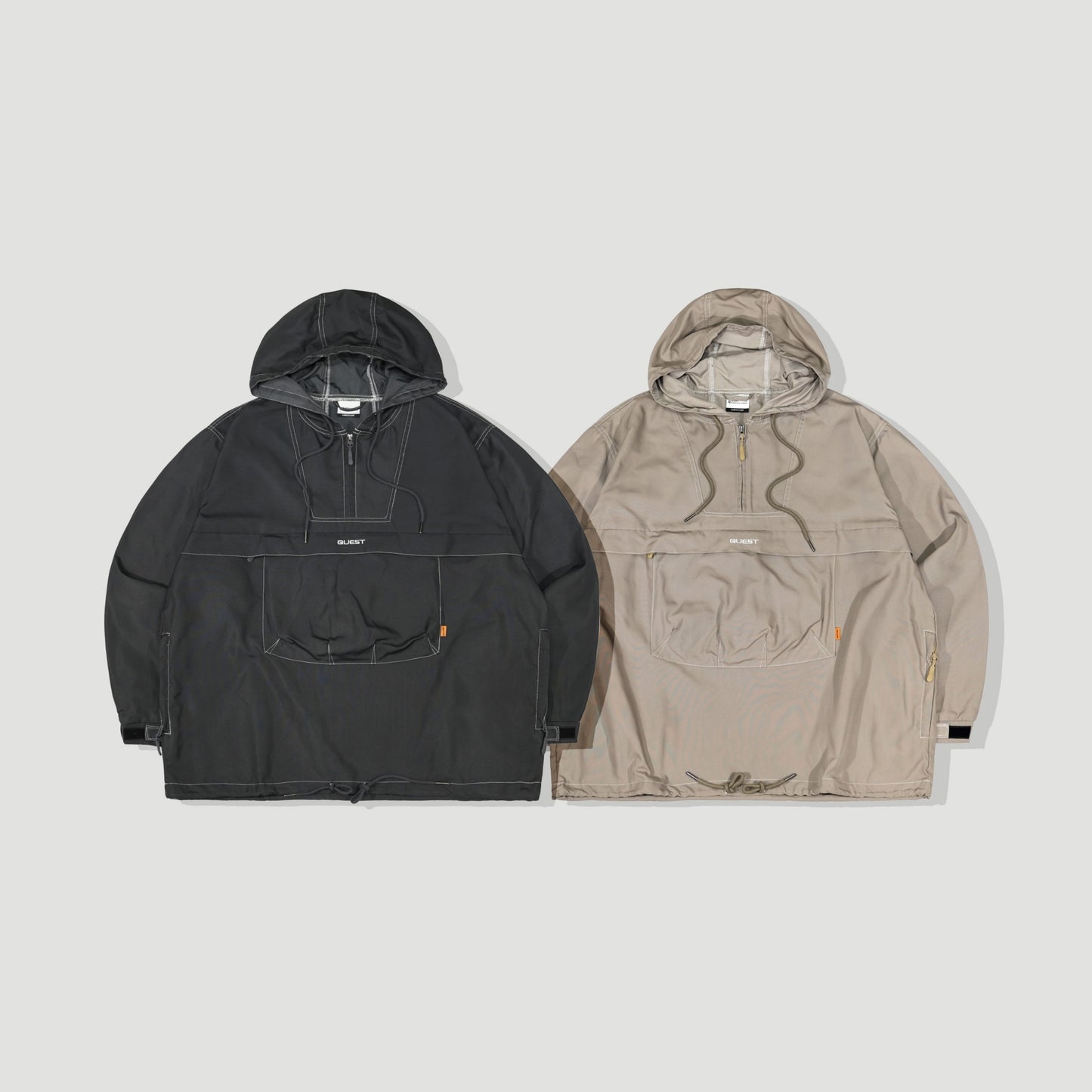 NYLON POCKET PULLOVER 尼龍口袋半拉鍊上衣