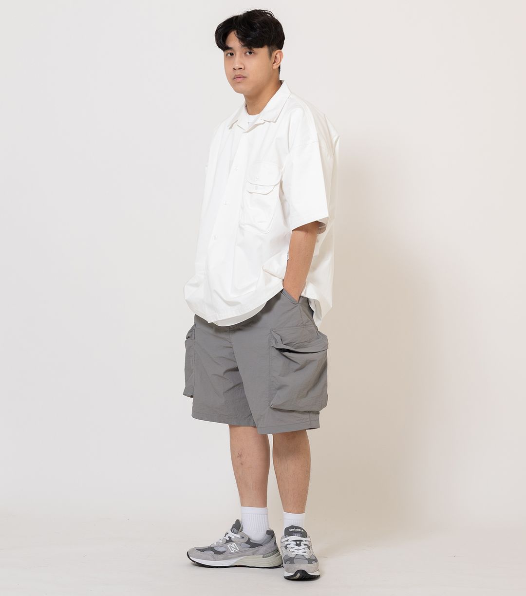 ANST 古巴領口袋短袖襯衫