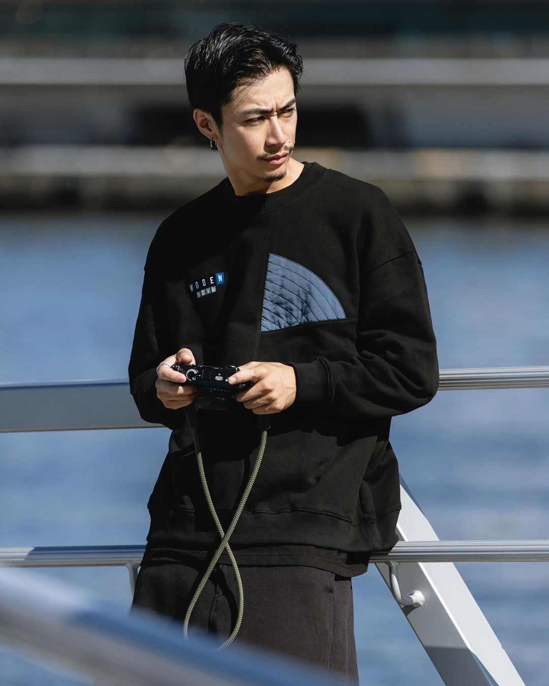 WODEN 2023-24 AUTUMN & WINTER 006 CIRCLE PATCHWORK SWEATSHIRT
