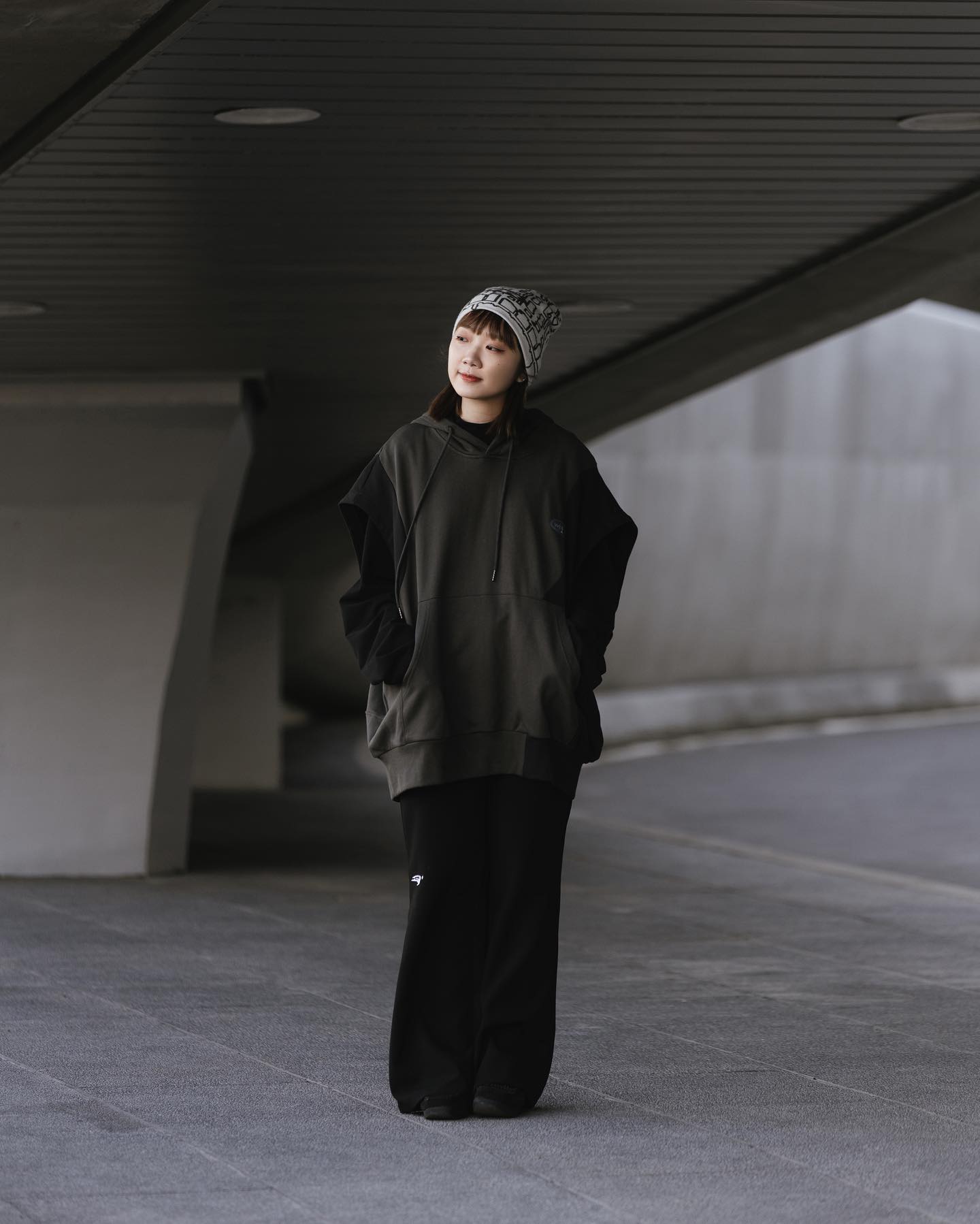 WODEN 2023 Autumn & Winter Patchwork hoodie Vest