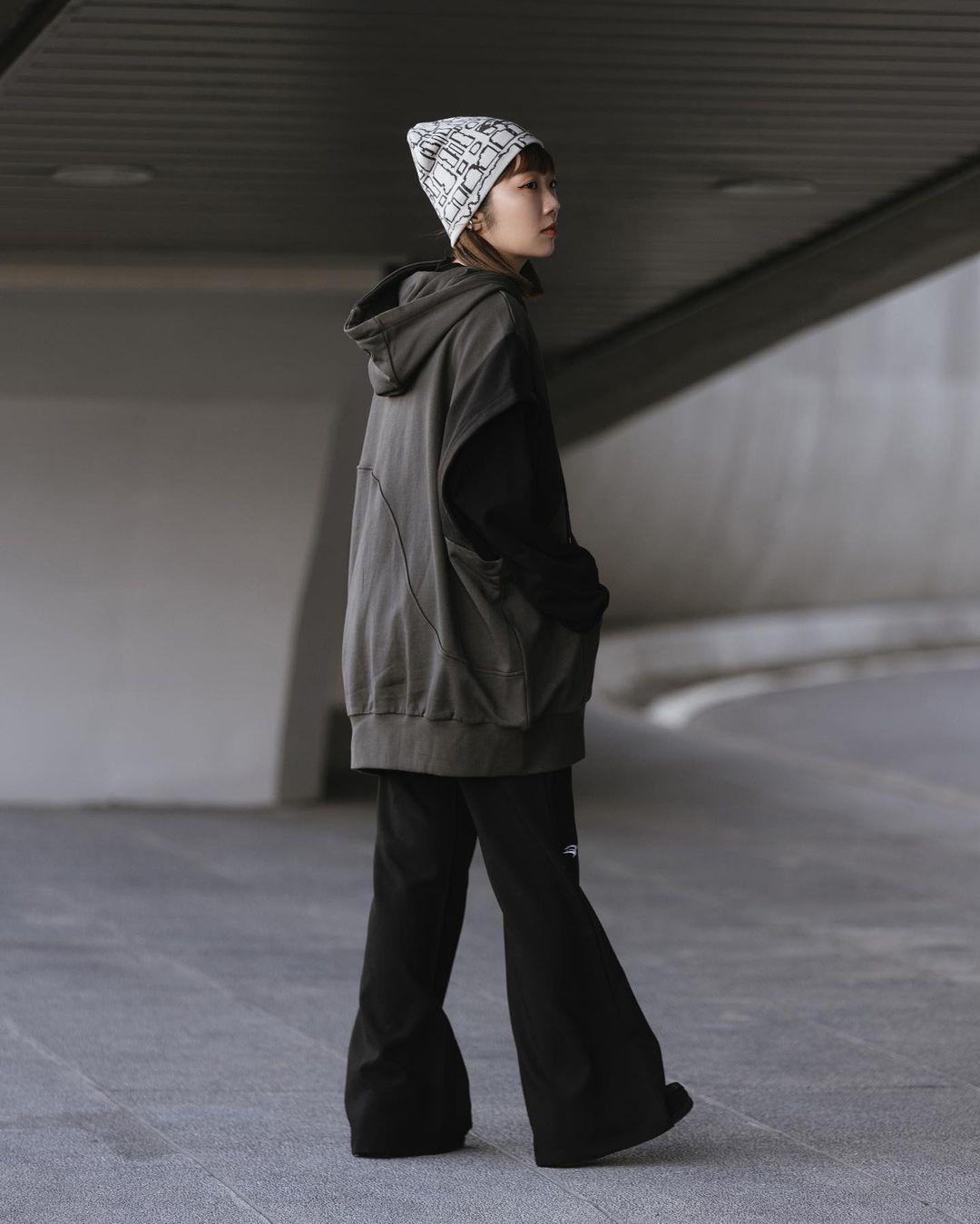WODEN 2023 Autumn & Winter Patchwork hoodie Vest