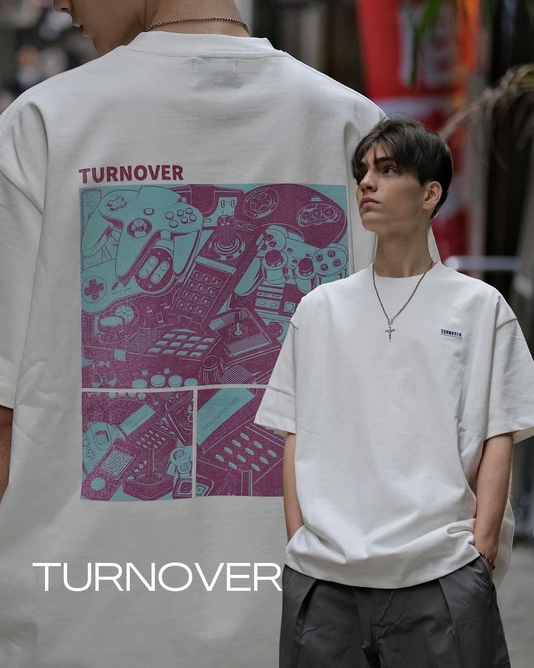 TURNOVER WRAP T-SHIRT