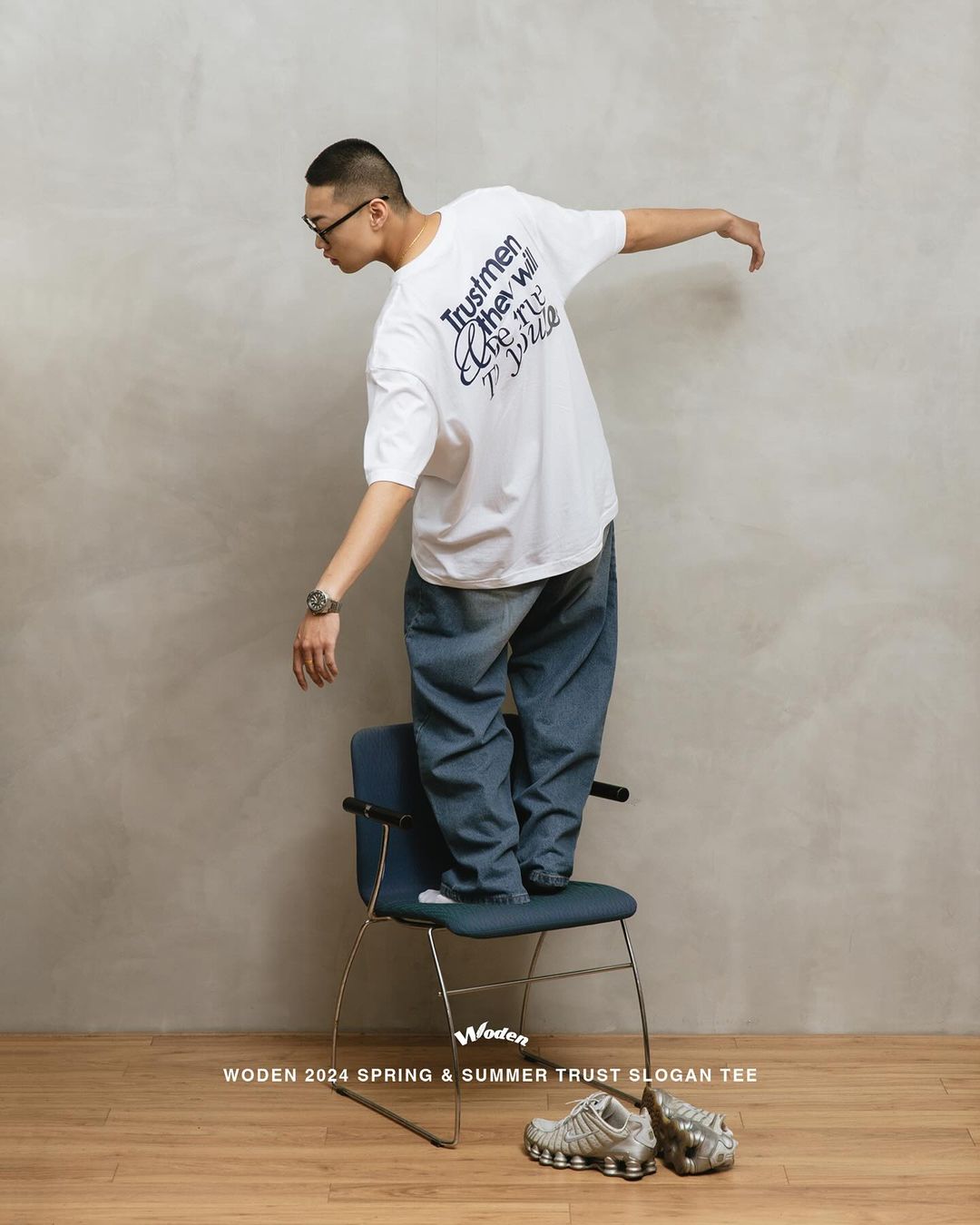 WODEN 2024 SPRING & SUMMER TRUST SLOGAN TEE