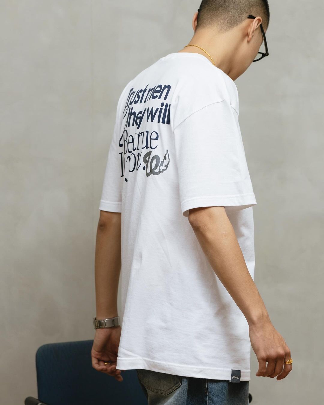 WODEN 2024 SPRING & SUMMER TRUST SLOGAN TEE