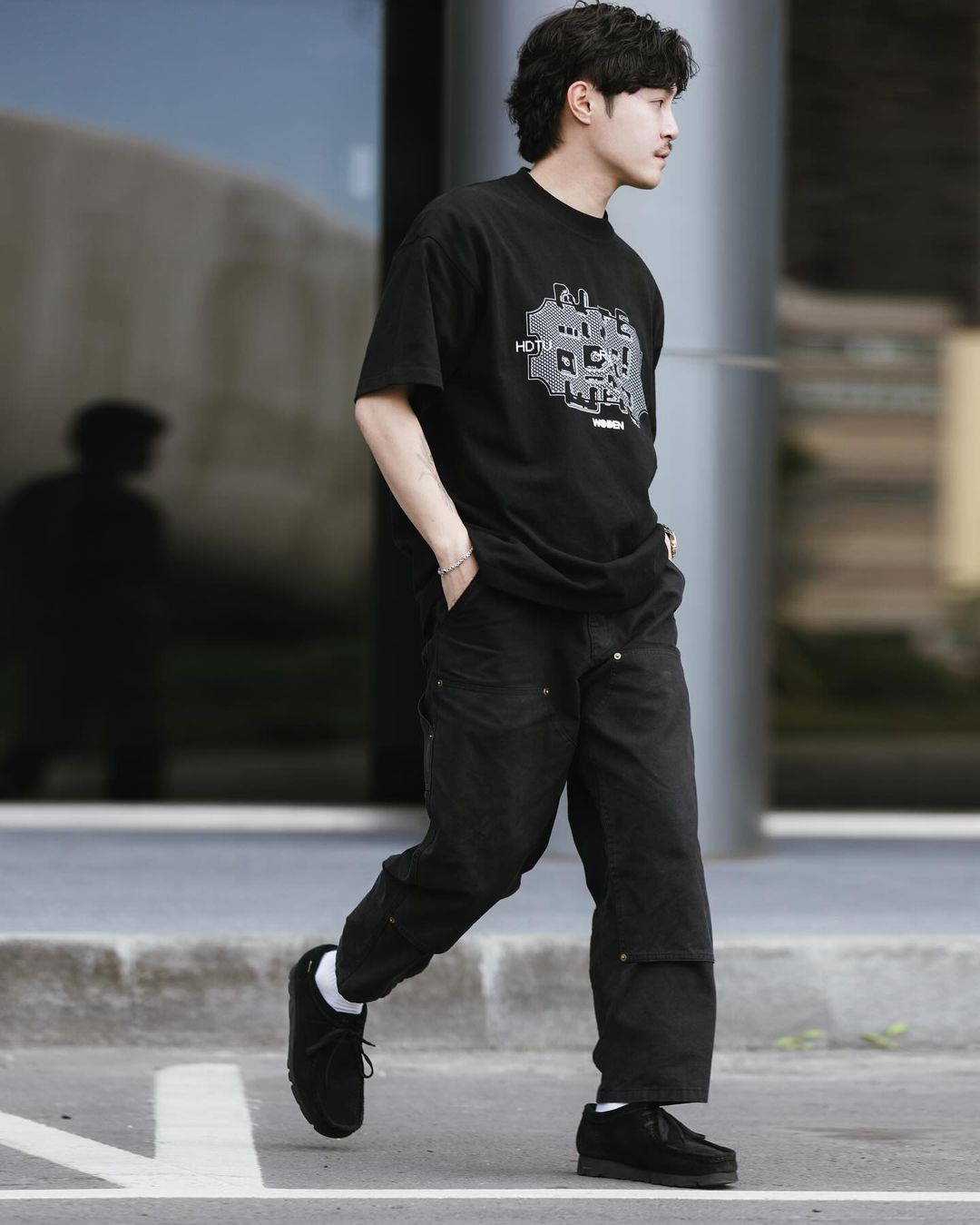 WODEN 2024 SPRING & SUMMER QR-CODE LOGO TEE
