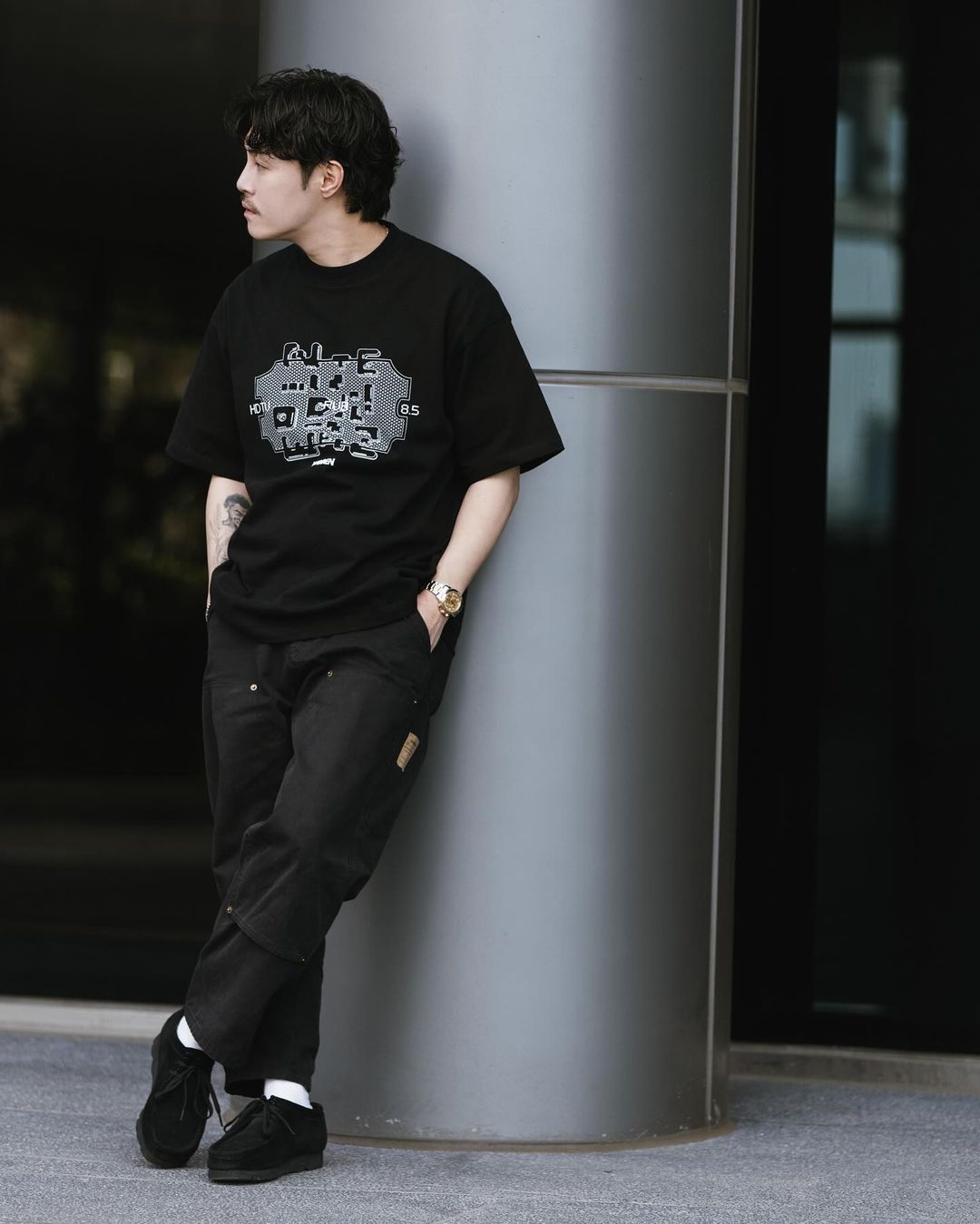 WODEN 2024 SPRING & SUMMER QR-CODE LOGO TEE