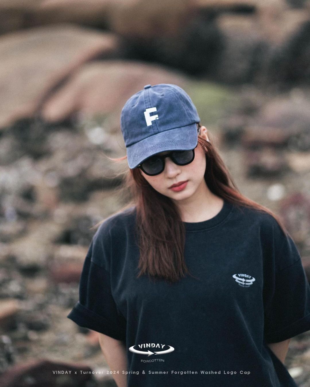 VINDAYHK X TURNOVER 2024 SPRING & SUMMER FORGOTTEN WASHED LOGO CAP