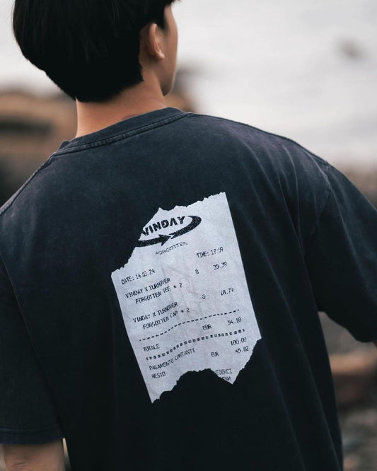 VINDAY X TURNOVER 2024 SPRING & SUMMER FORGOTTEN WASHED RECEIPT TEE
