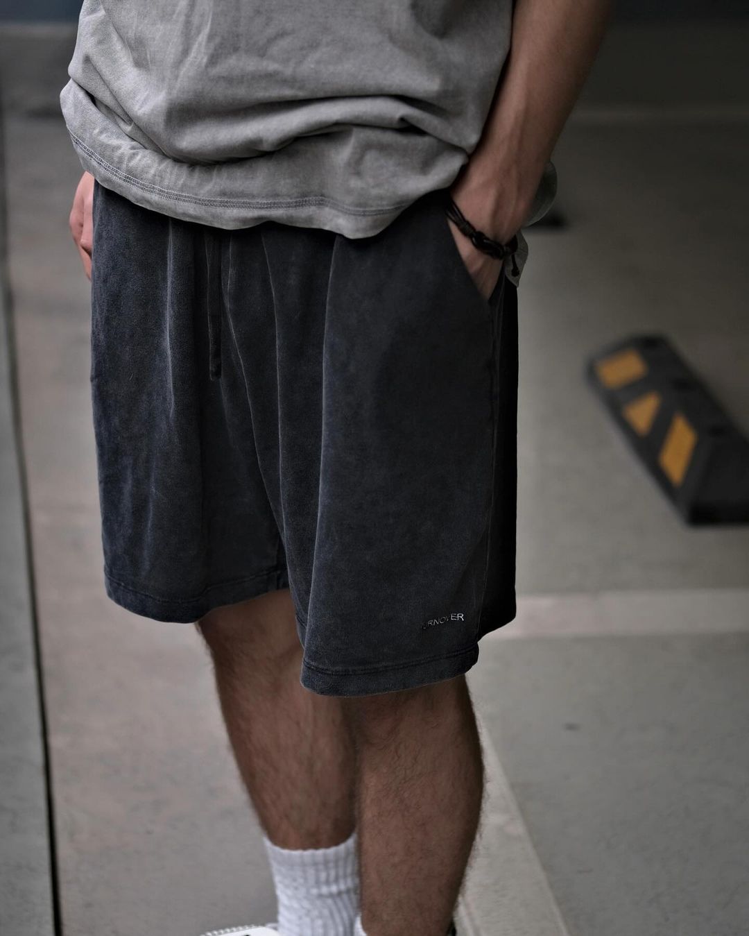 TURNOVER WASHED COTTON PANTS