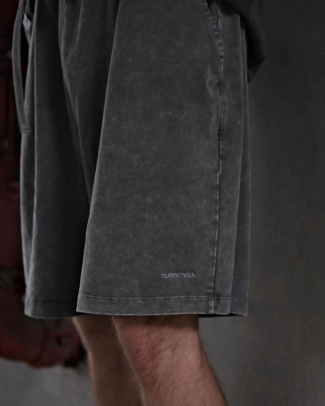 TURNOVER WASHED COTTON PANTS