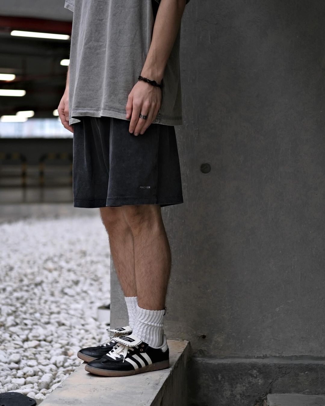 TURNOVER WASHED COTTON PANTS