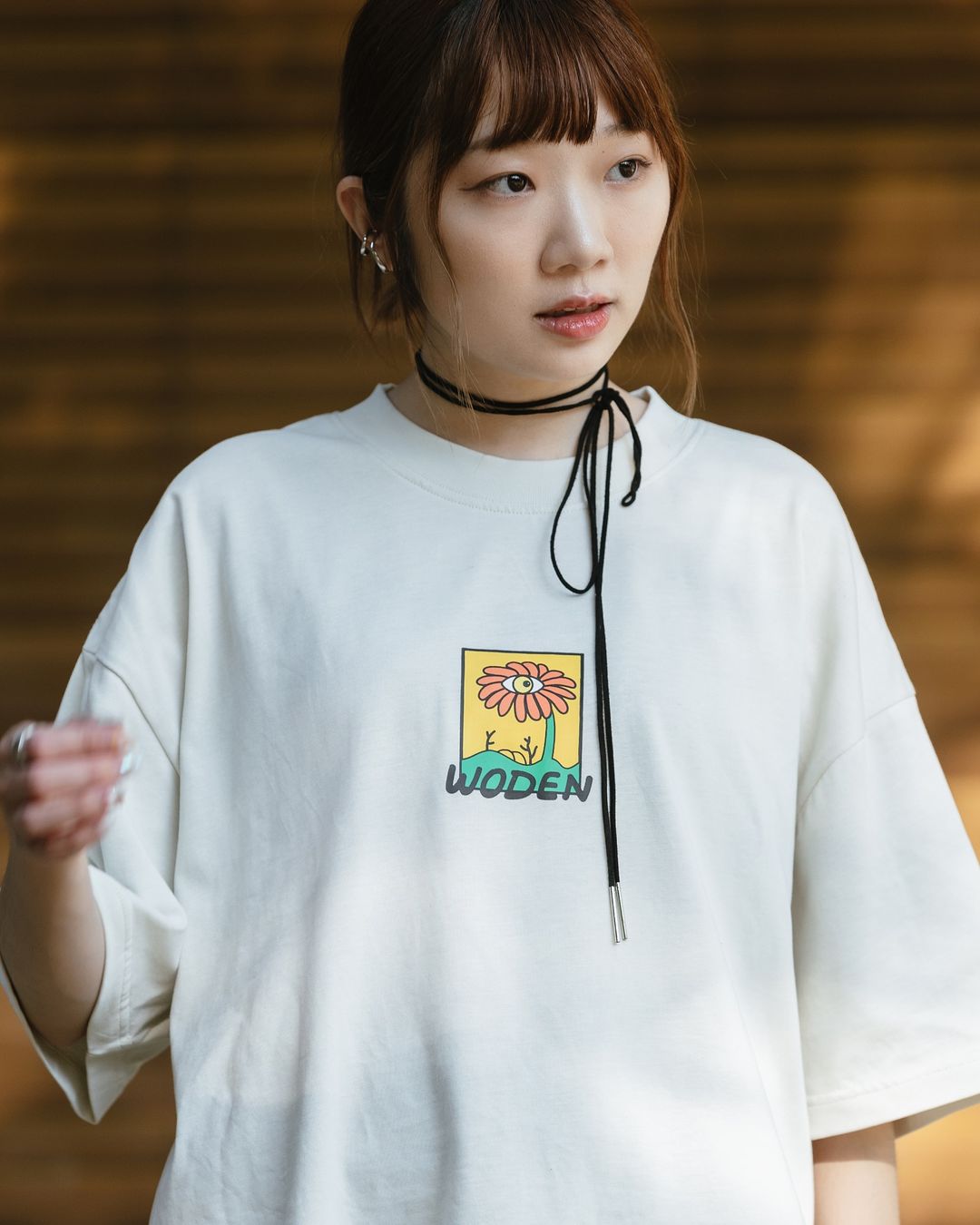 WODEN 2024 SPRING & SUMMER FLOWER HAMBURGER TEE
