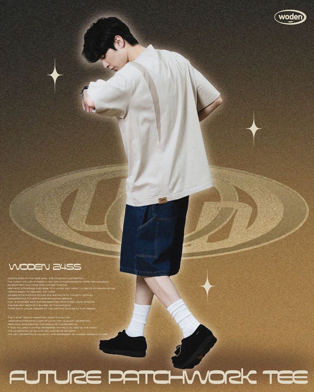 WODEN 2024 SPRING & SUMMER FUTURE PATCHWORK TEE