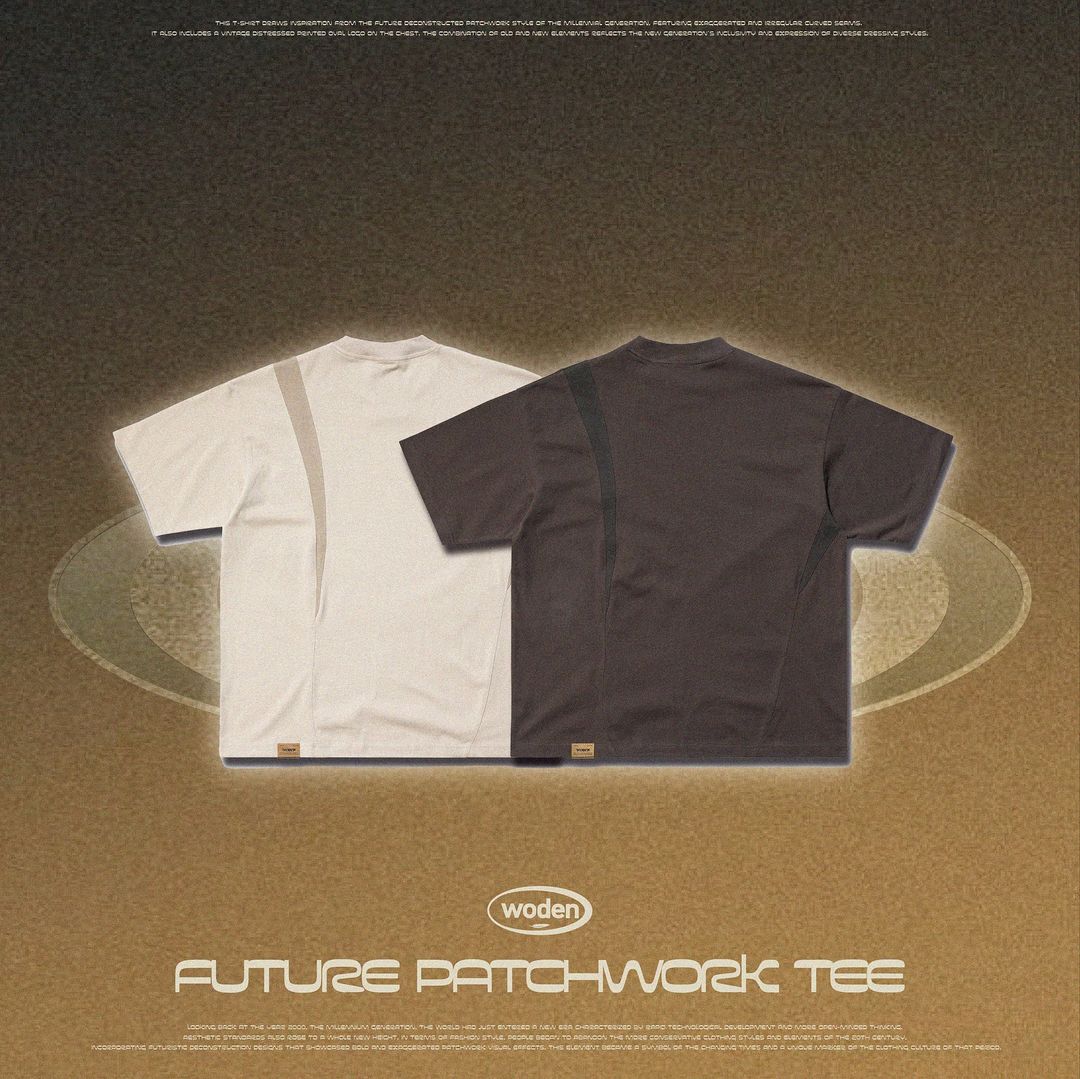 WODEN 2024 SPRING & SUMMER FUTURE PATCHWORK TEE