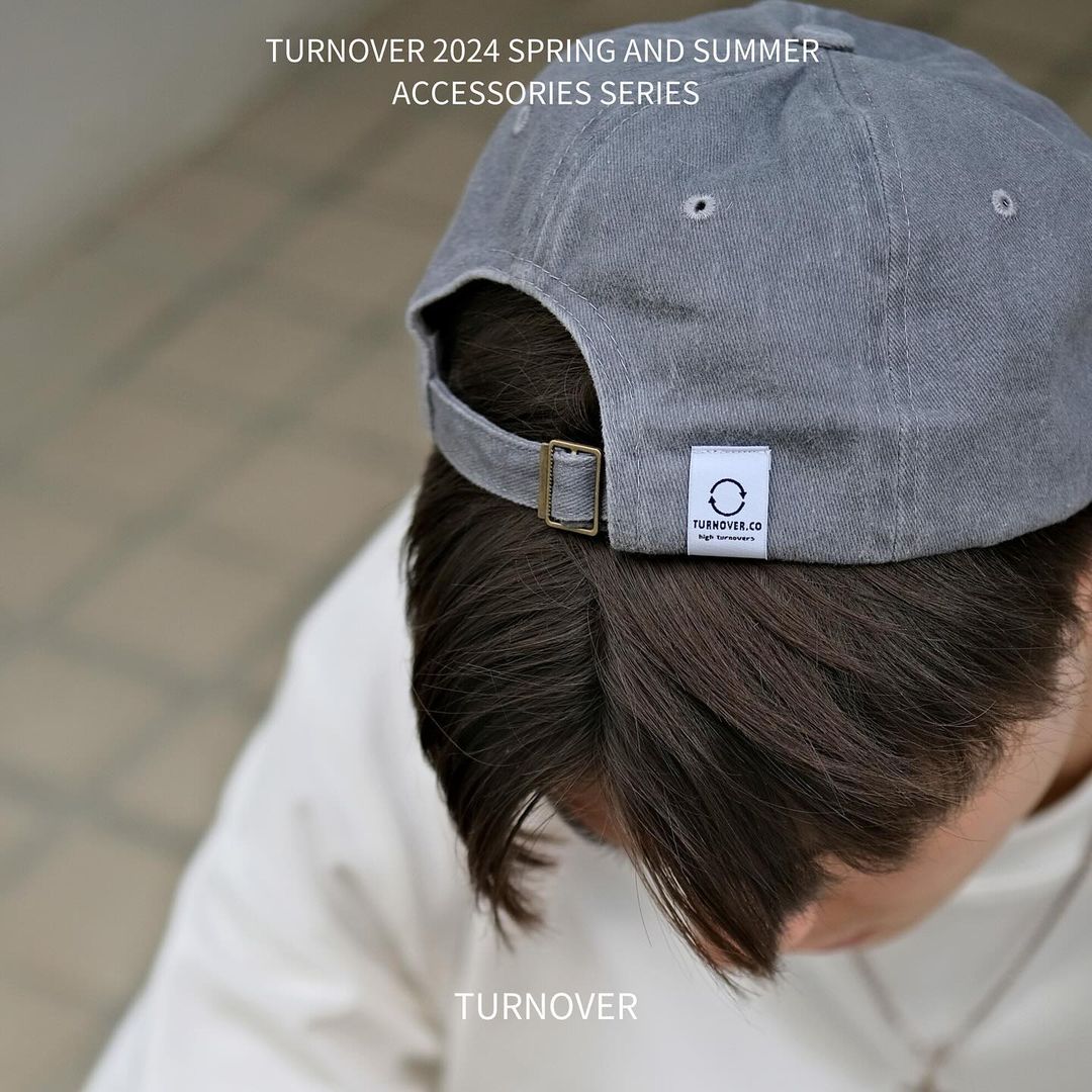 TURNOVER WASHED CAP