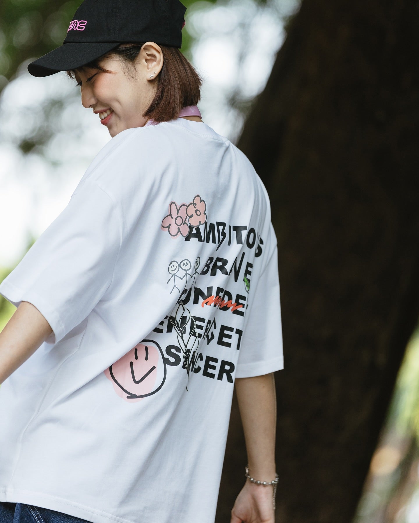 WODEN 2024 Fall & Winter Brave Slogan Tee