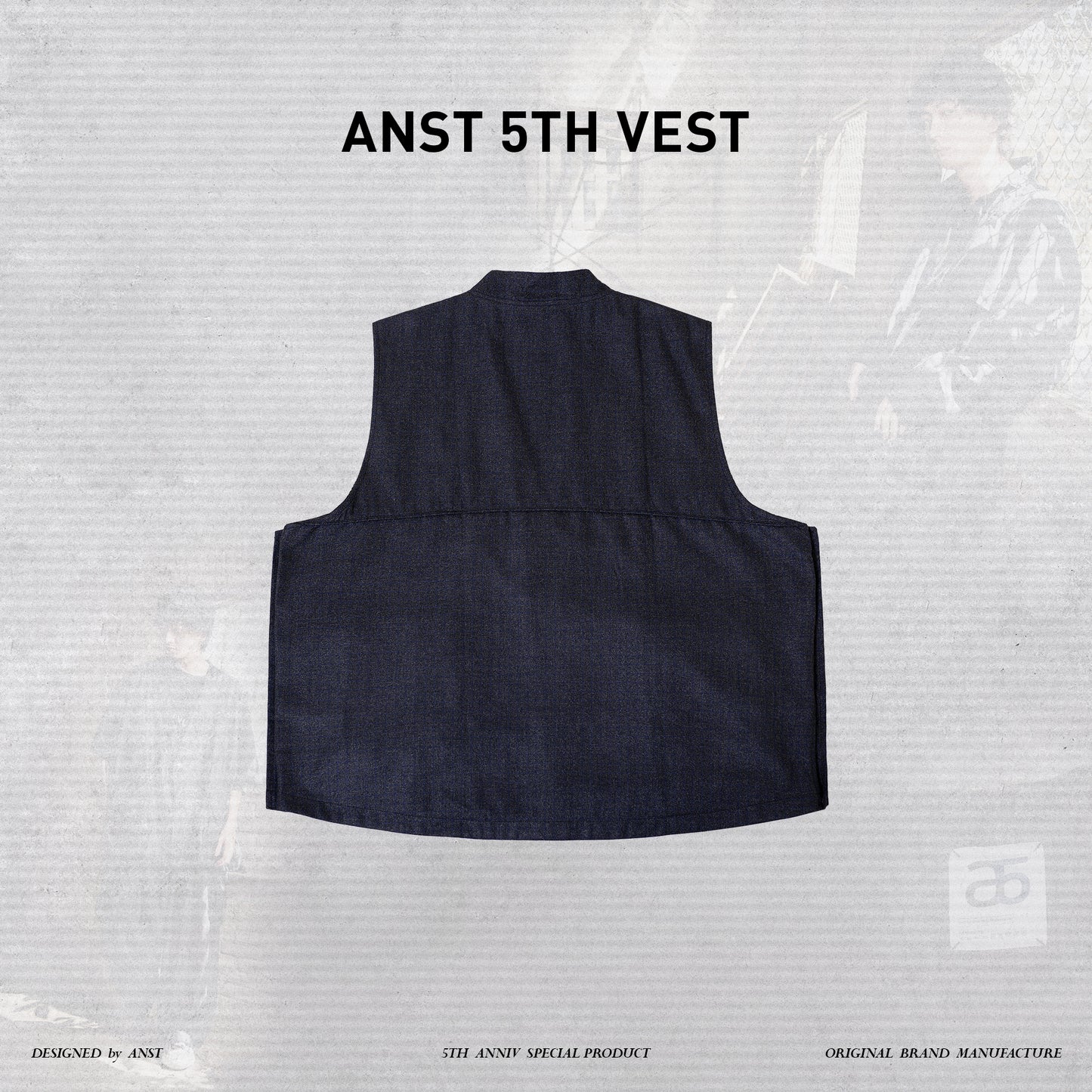 ANST "a5" 5th_Cardigan Vest/深灰 882425