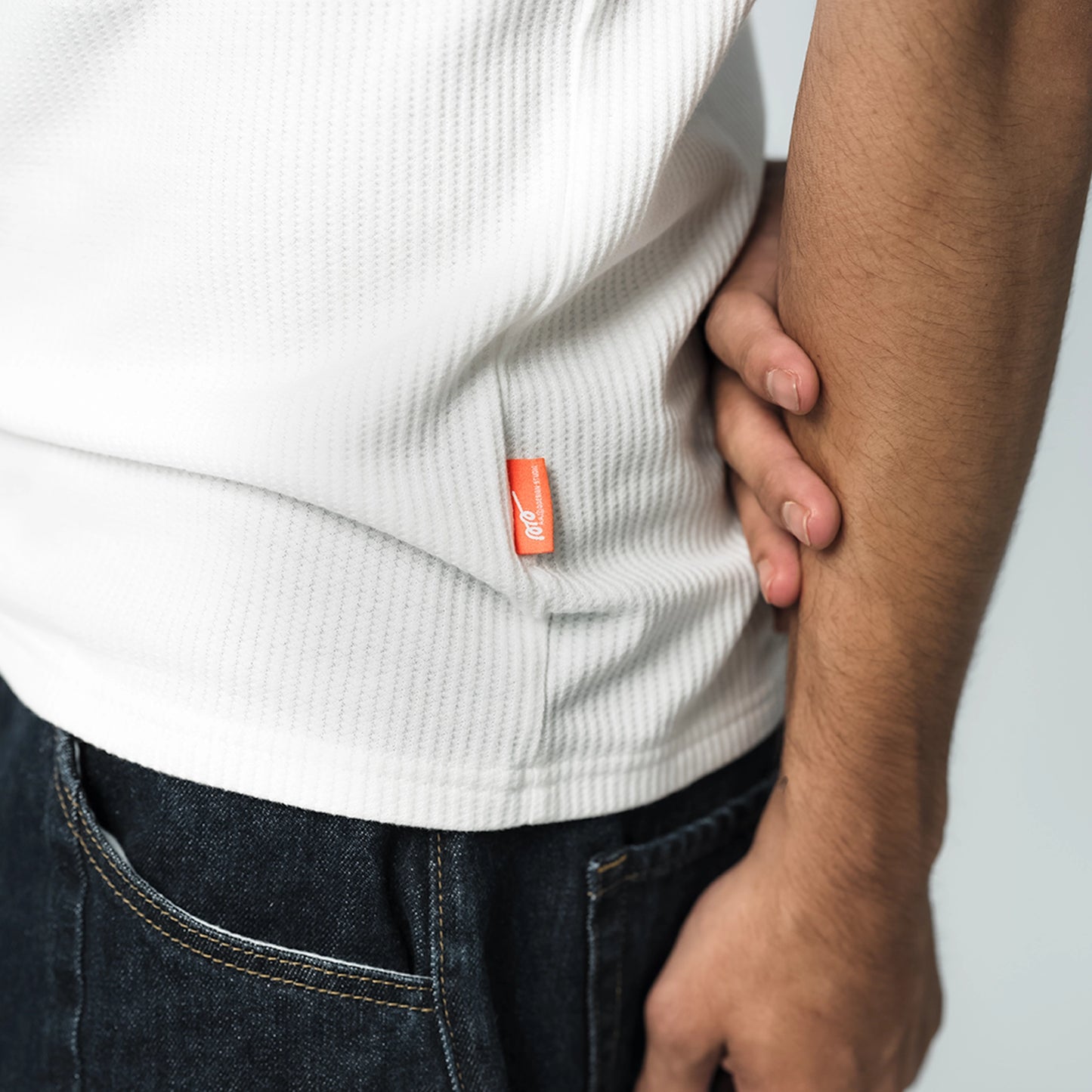 A.A Daily Rib Tank White