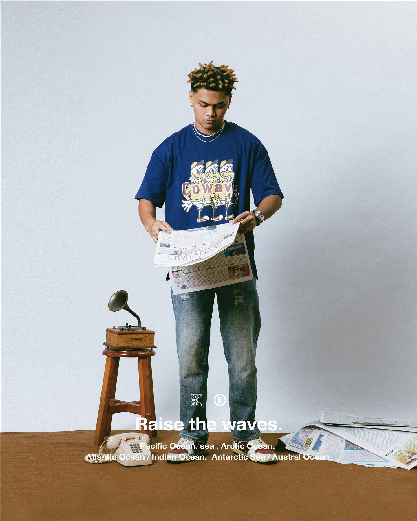 Cowave 2023 Spring & Summer College Cartoon tee