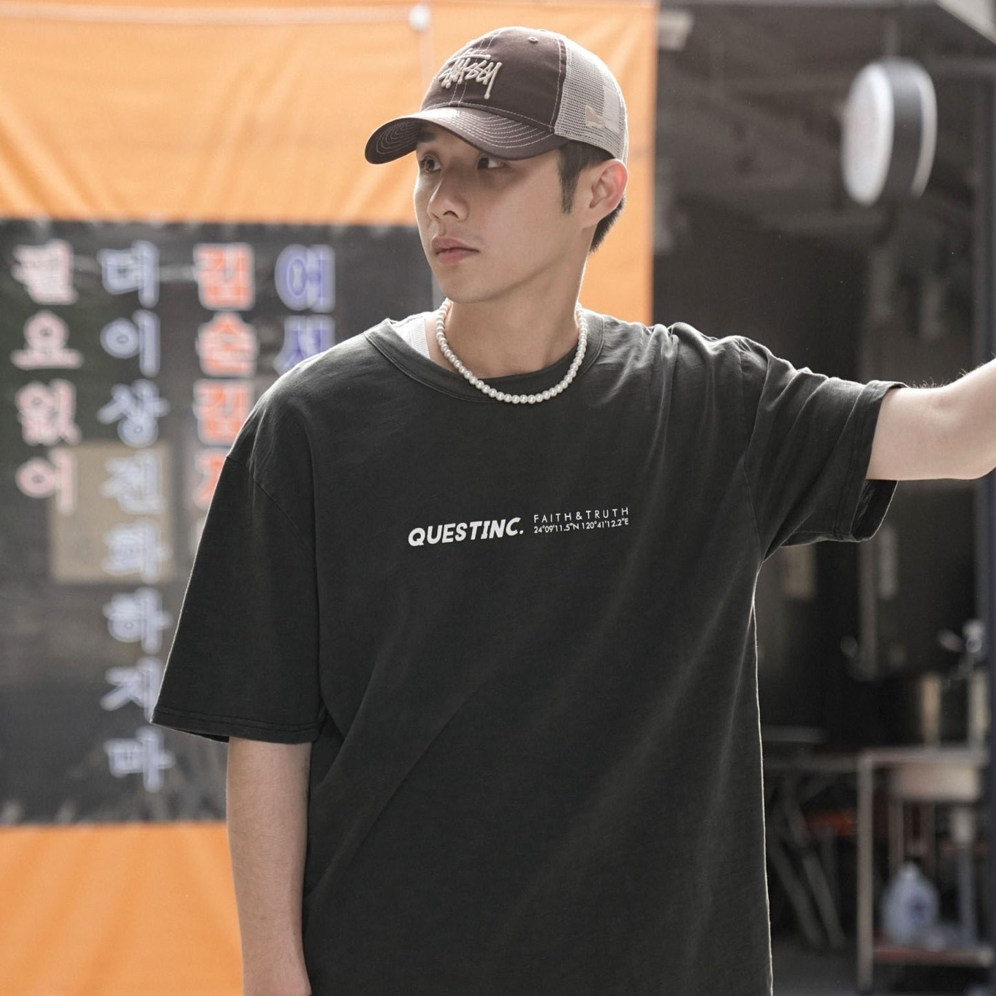 【QUEST】STANDARD LOGO TEE-標準LOGO TEE 基本 竹節棉 短袖 短T