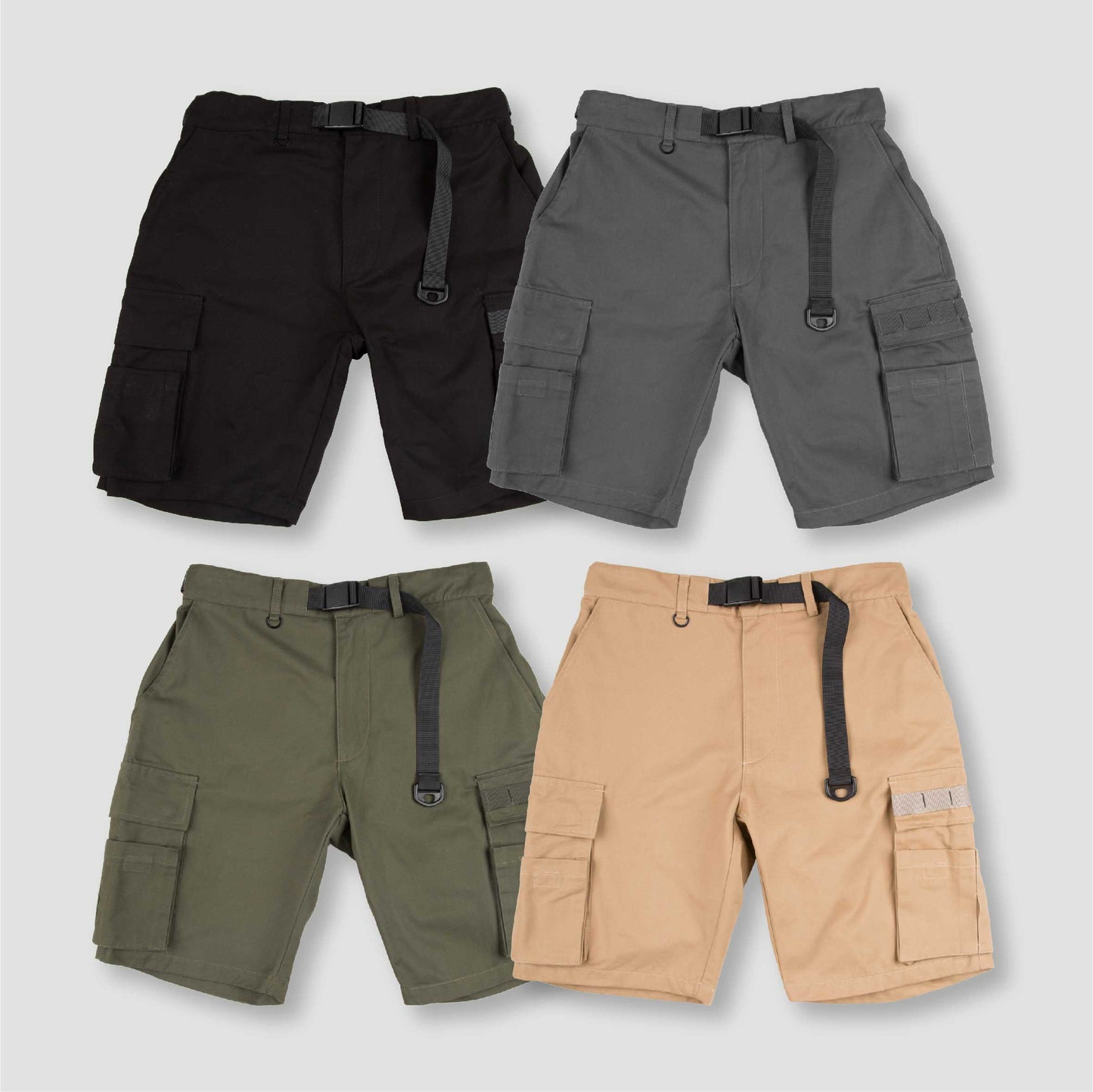【QUEST】CARGO SHORTS 黑 / 綠 / 灰 / 卡其