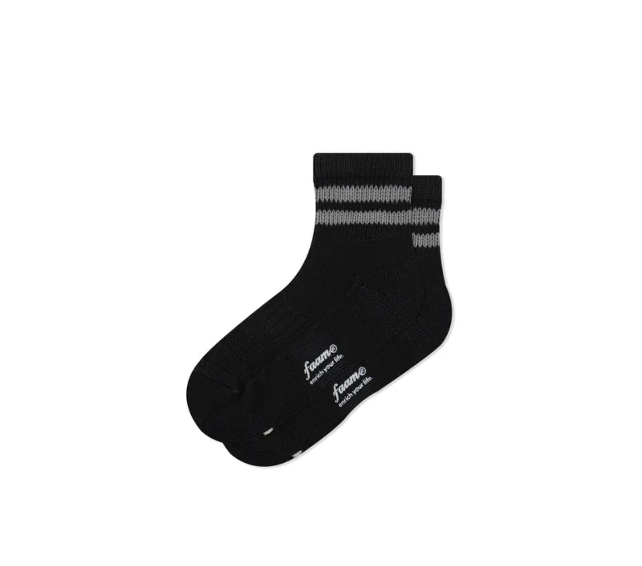 FAAM OLD SCHOOL STRIPED ANKLE 條紋針織中筒襪 NTRO007
