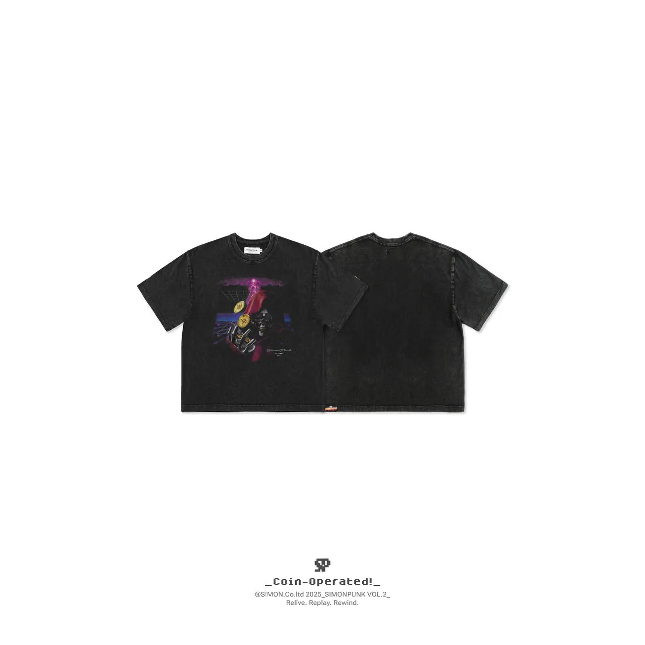 SIMON PUNK Project-SS25-VB01 魔王寶藏 BOXY 水洗 TEE