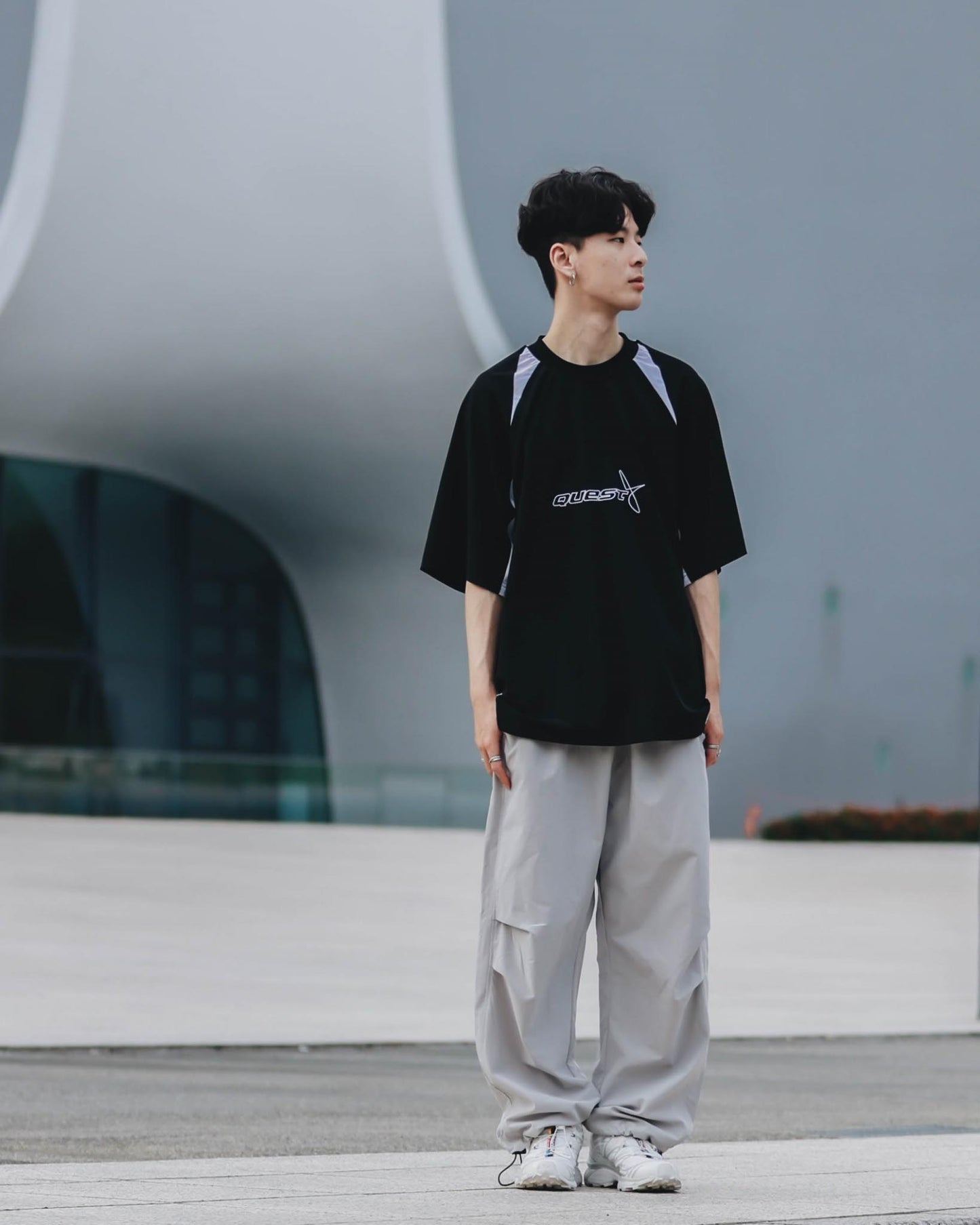 QUEST PARACHUTE PANTS 寬鬆 抽繩 傘兵褲