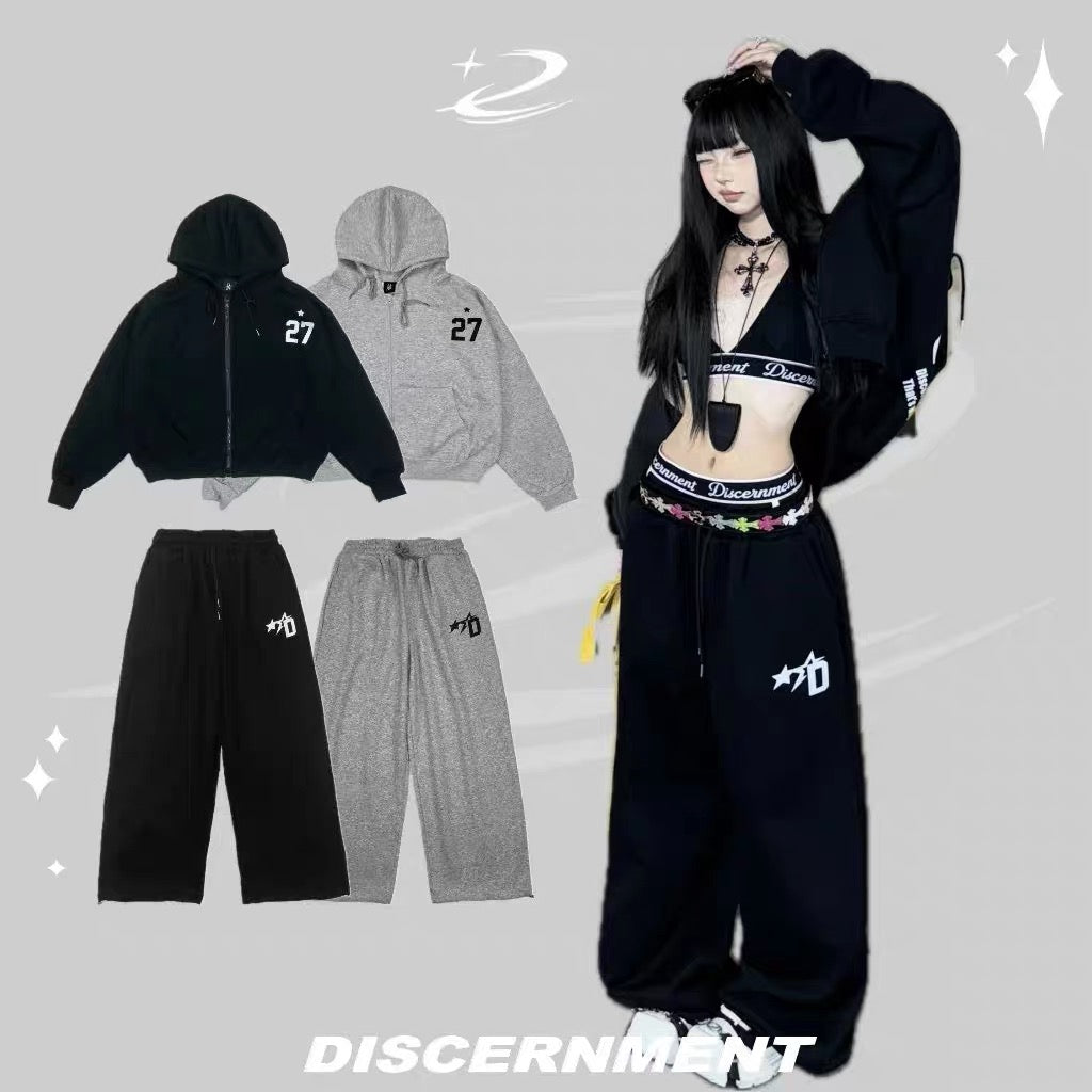 DCM BOXY 連帽外套 棉質外套 套裝 棉褲 星星 DCM-L40 長褲