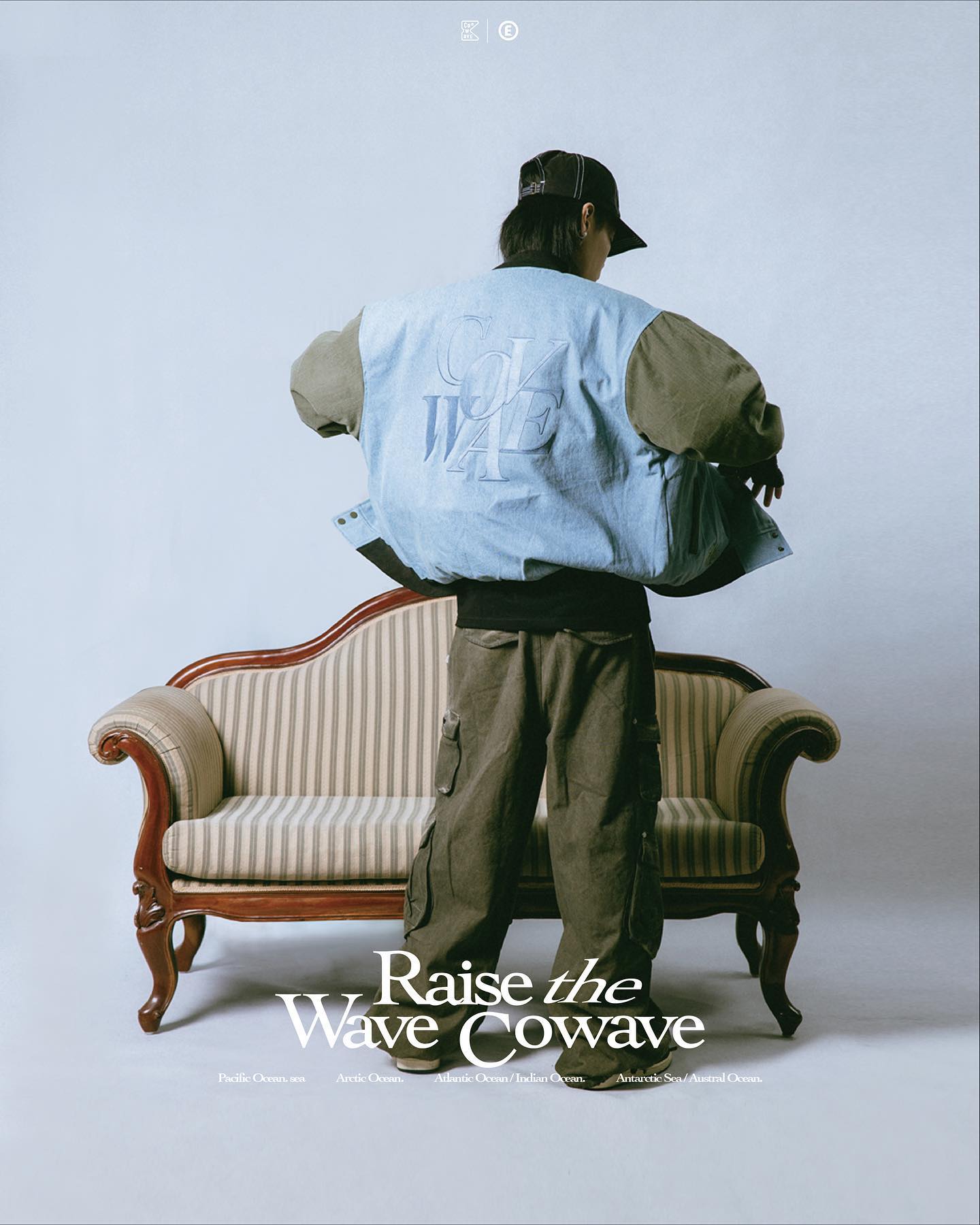 COWAVE 2023-24 秋冬牛仔棒球外套