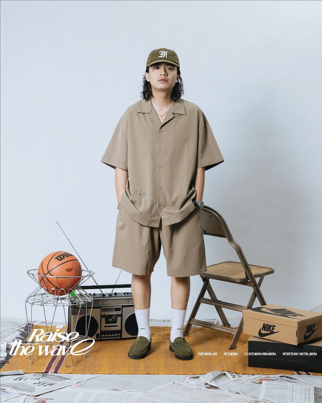 COWAVE 2024 Spring & Summer Straight strip shirt